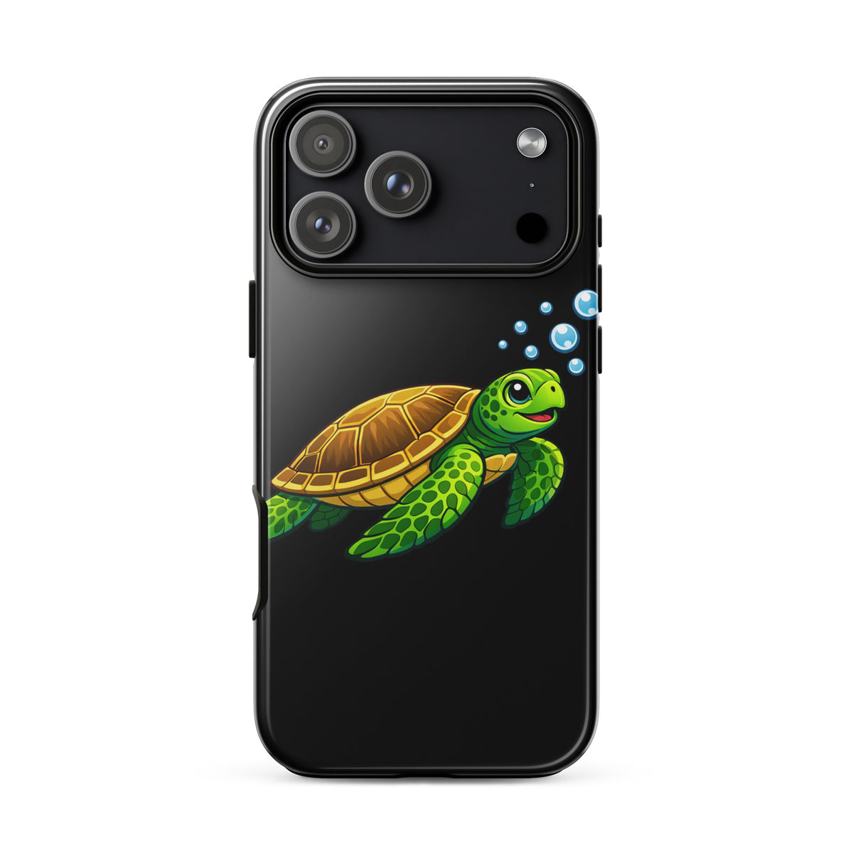 Phone Case with vibrant sea turtle artwork for iPhone, featuring ocean-inspired design and artistic flair for phone case lovers.