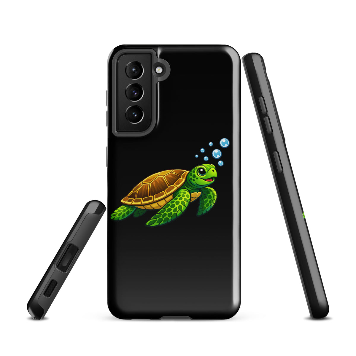Phone Case for Samsung Galaxy featuring sea turtle artwork with vibrant colors and ocean-inspired design.