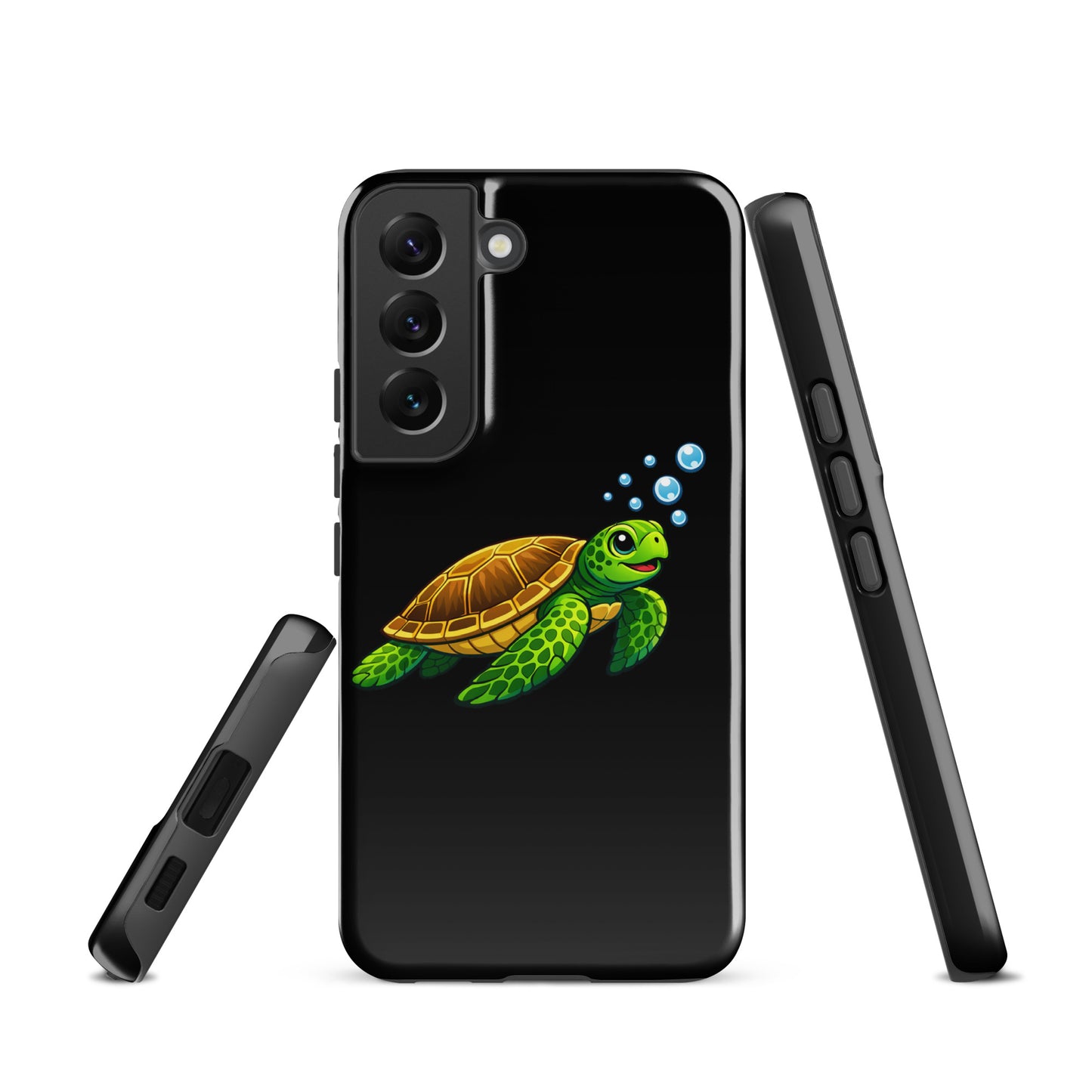 Phone Case for Samsung Galaxy featuring vibrant sea turtle artwork, perfect for ocean lovers seeking style and protection.
