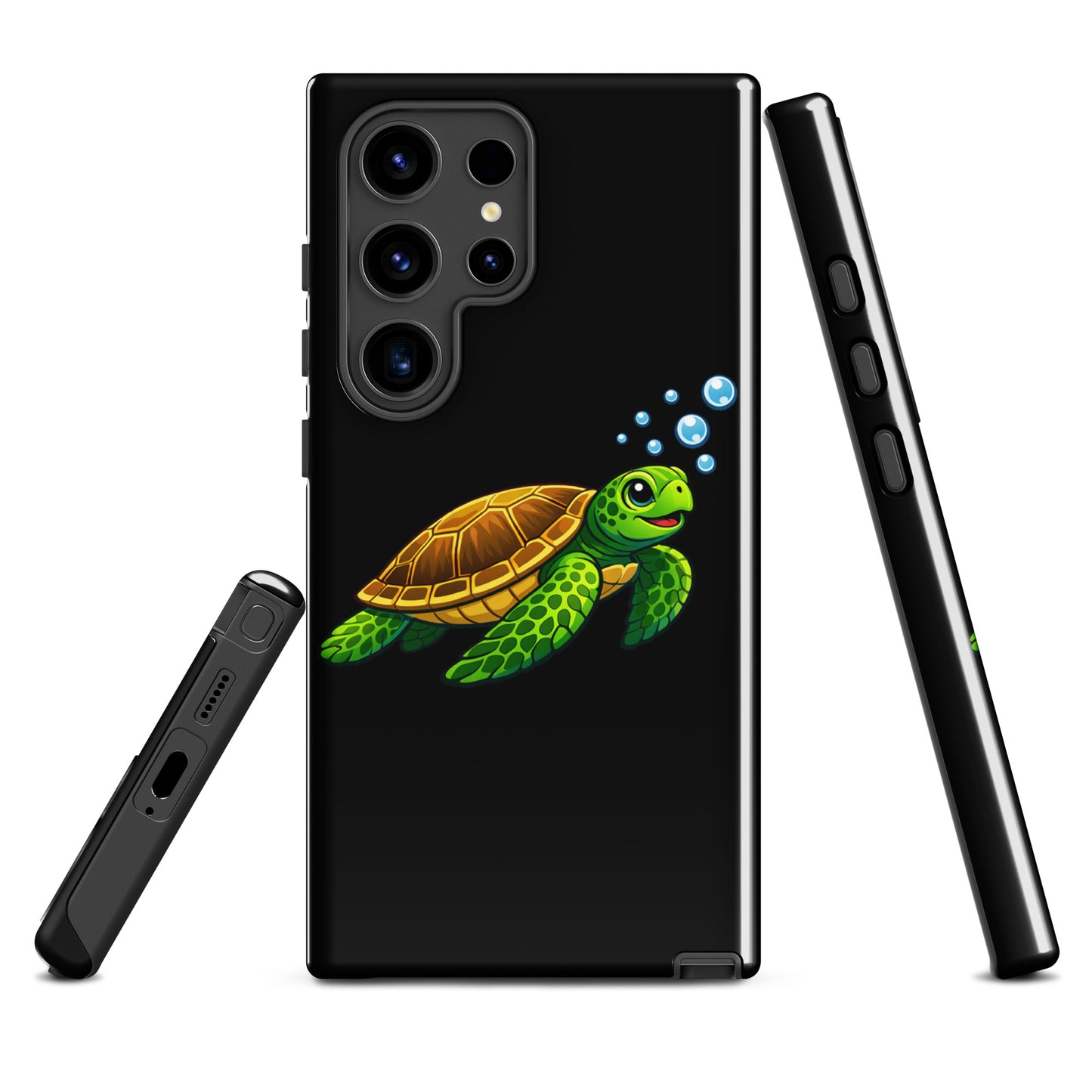 Phone Case for Samsung Galaxy featuring vibrant sea turtle artwork, blending playful charm with stylish ocean-inspired design.