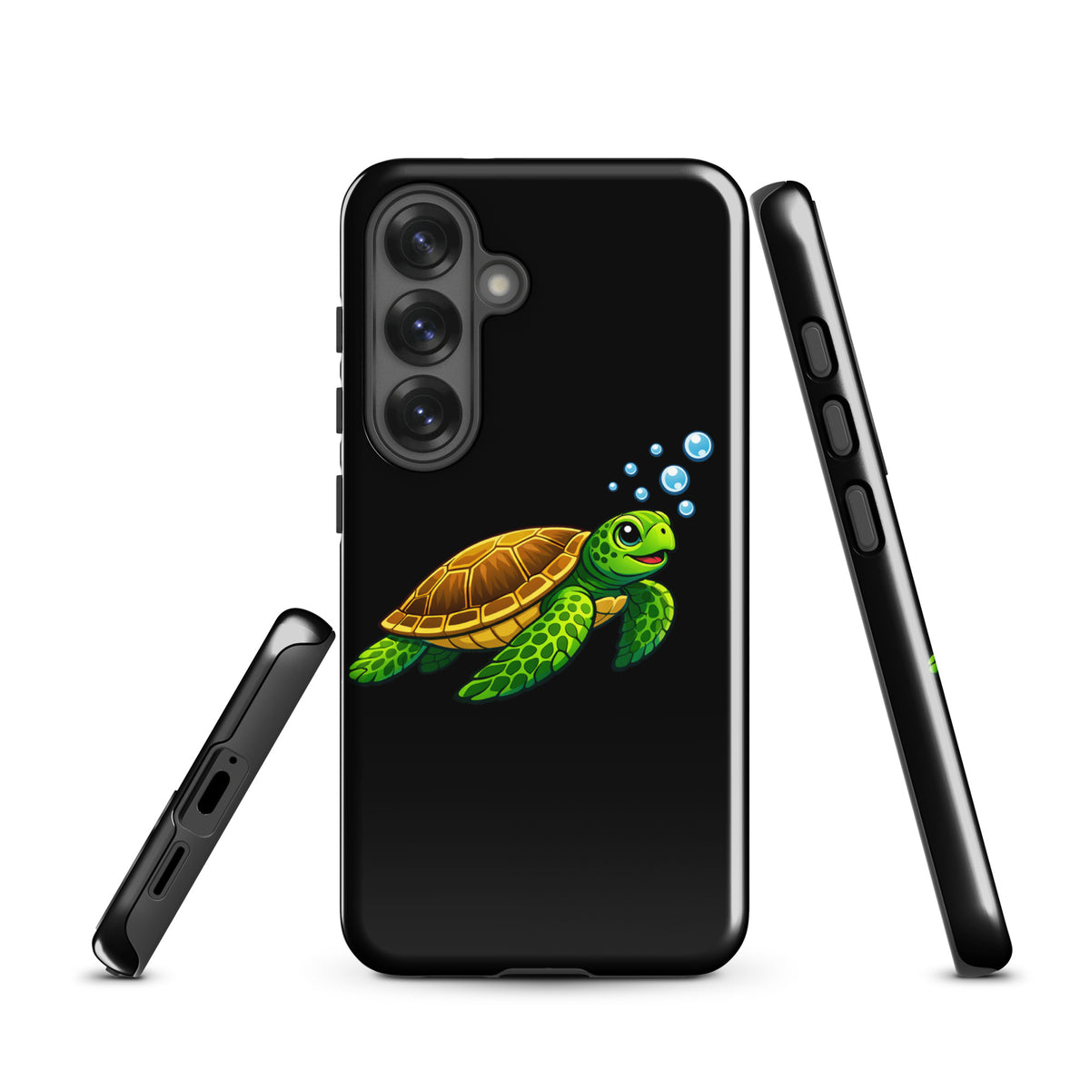 Phone Case for Samsung Galaxy featuring sea turtle artwork in vibrant colors, offering stylish protection with ocean-inspired design.
