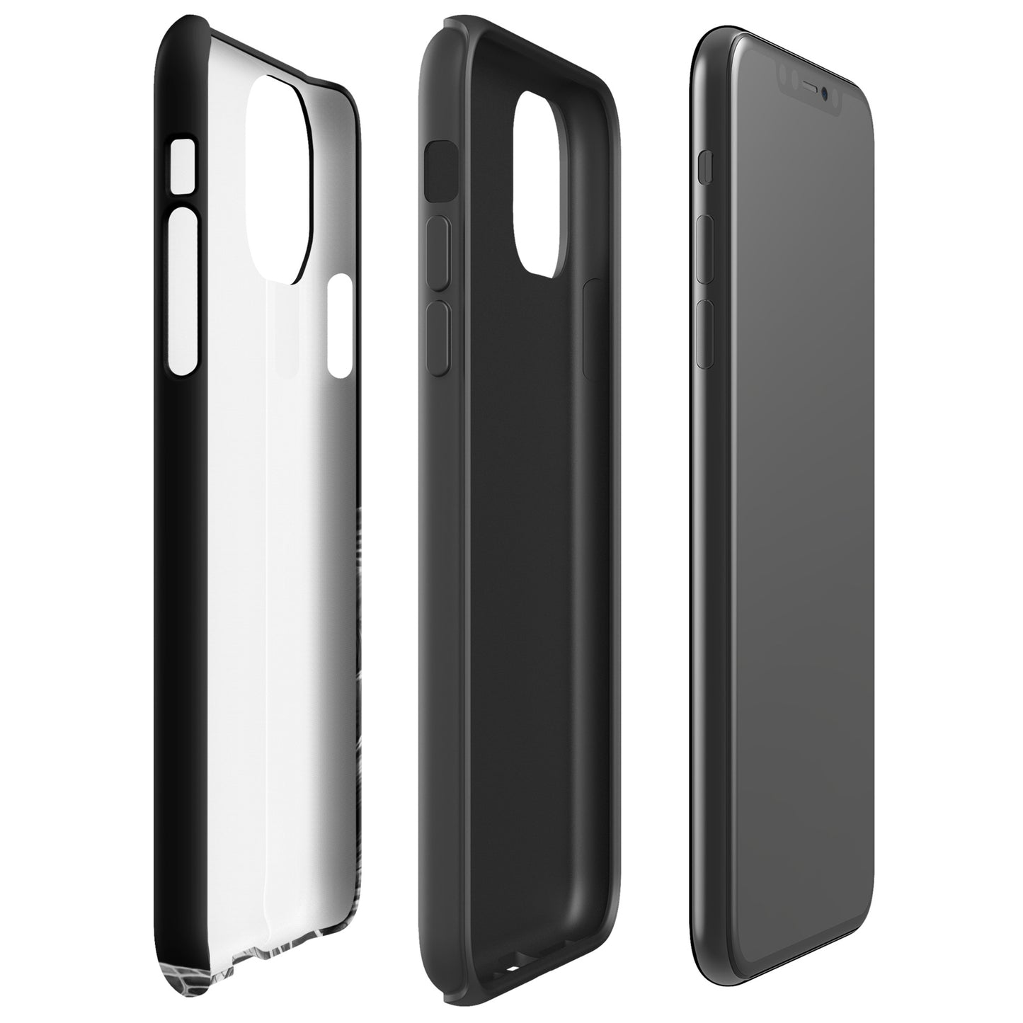 Phone Case for iPhone with ancient sea turtle art in black-and-white pencil sketch, showcasing luxury design and timeless protection.