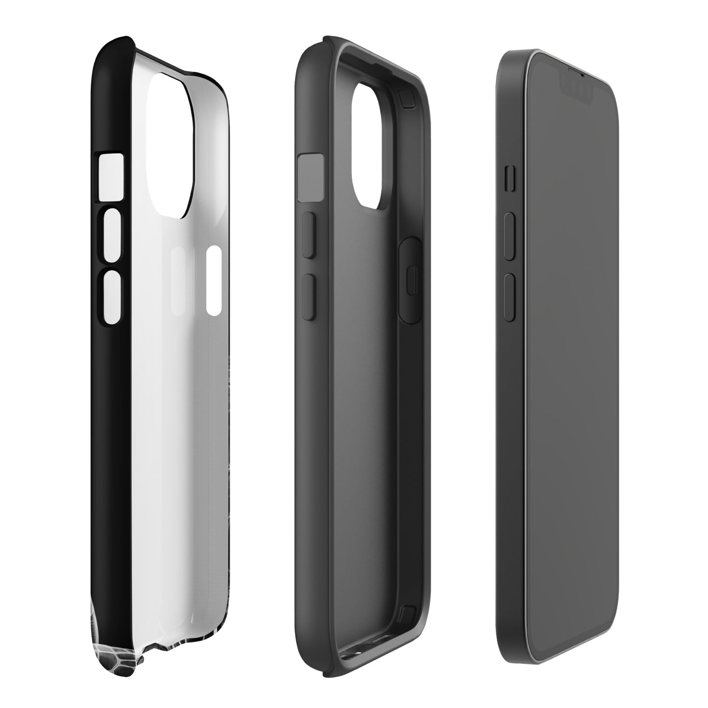 Phone Case for iPhone with Ancient Sea Turtle art, black-and-white design, showcasing precise details and luxury protection.