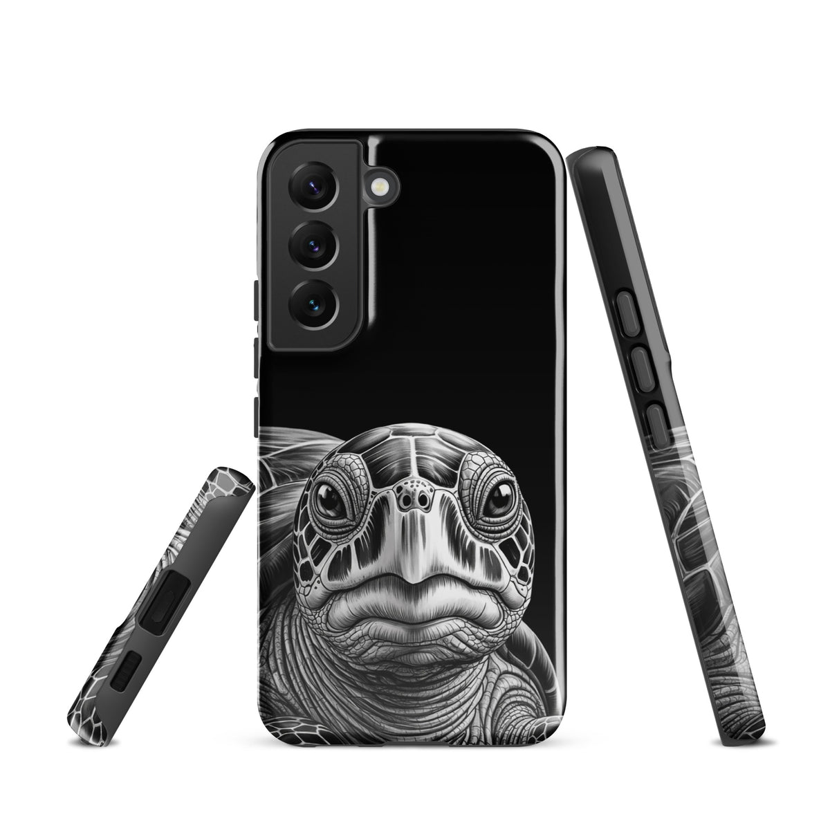 Phone Case for Samsung Galaxy with ancient sea turtle sketch