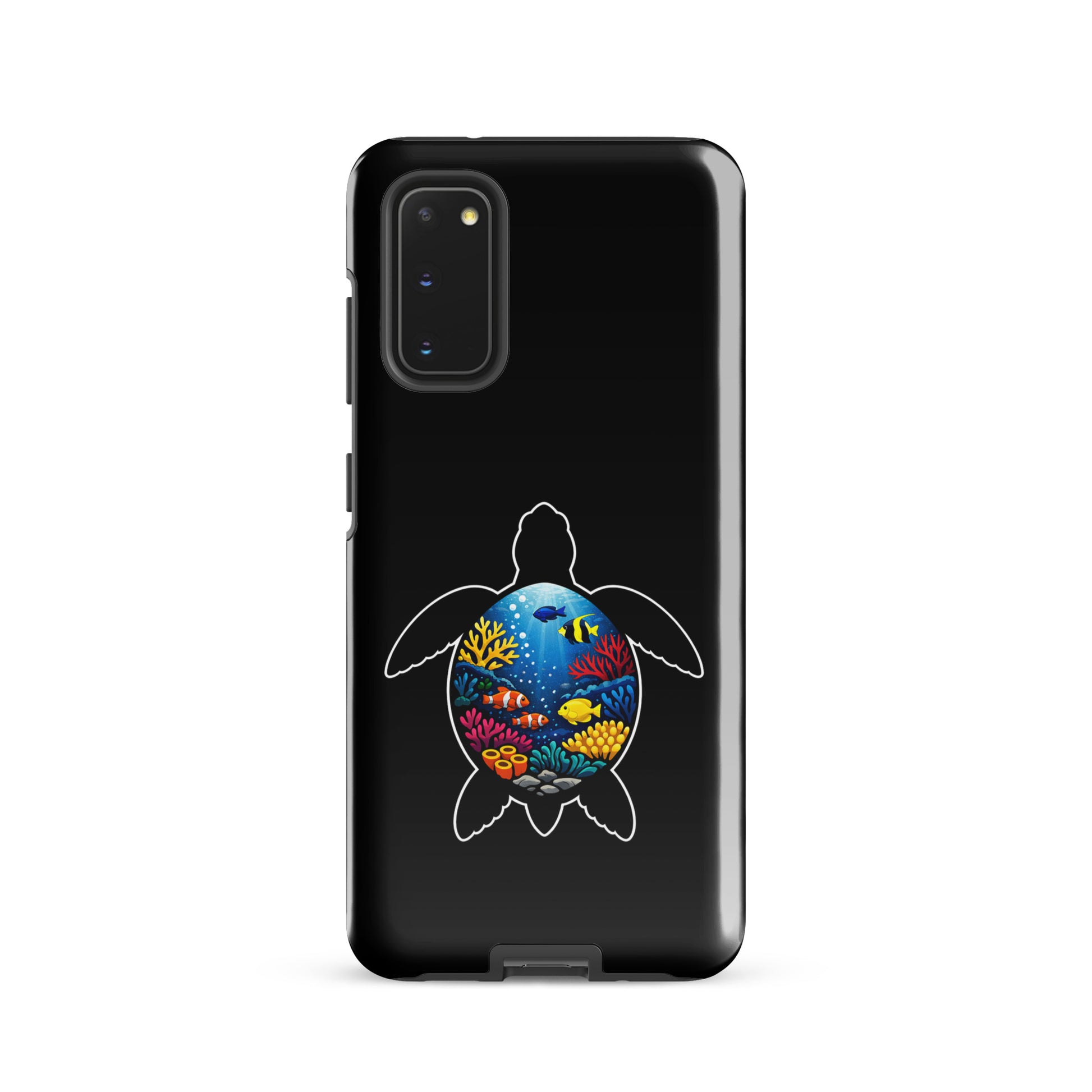 Phone Case with sea turtle and coral reef design for Samsung Galaxy
