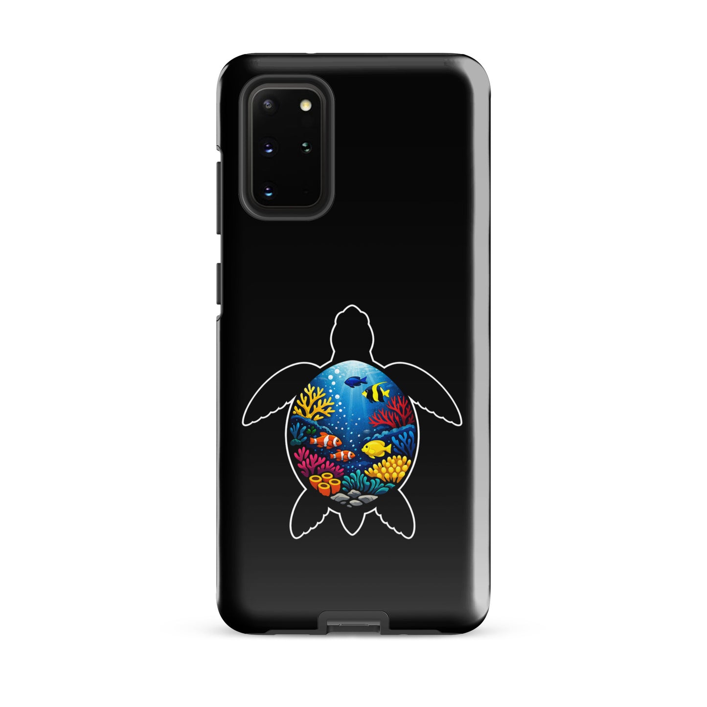 Phone Case with vibrant sea turtle and coral reef design for Samsung Galaxy