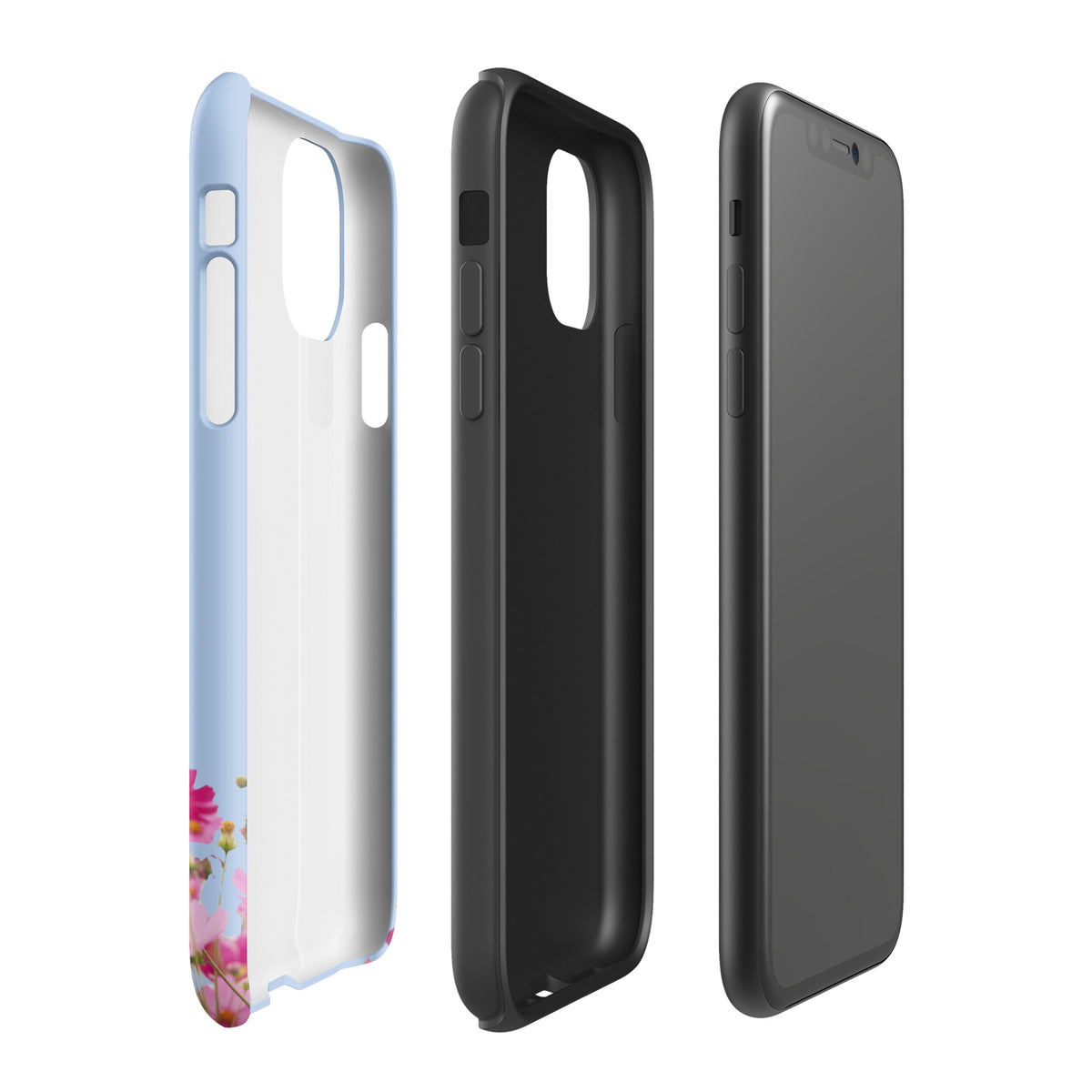 Phone Case for iPhone with Blooming Floral Charm (xx212)