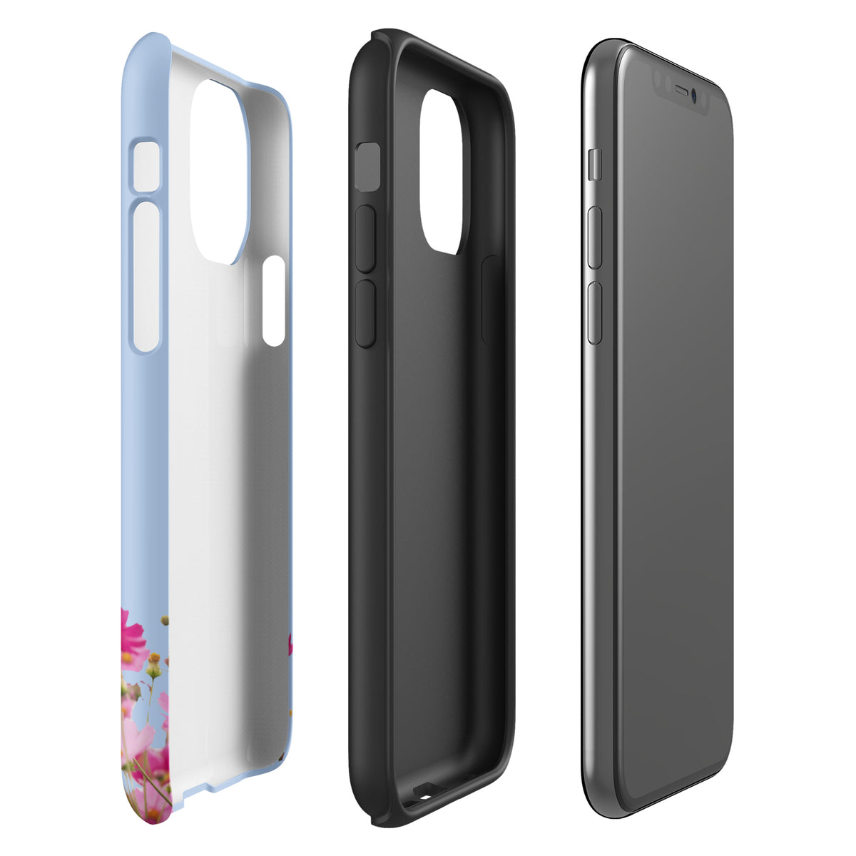 Phone Case for iPhone with Blooming Floral Charm (xx212)