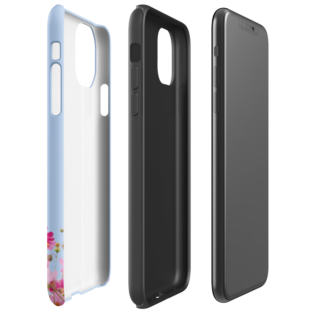 Phone Case for iPhone with Blooming Floral Charm (xx212)