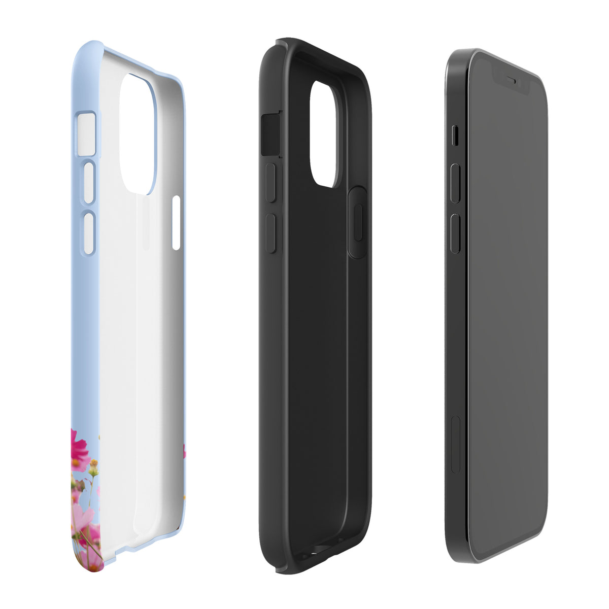 Phone Case for iPhone with Blooming Floral Charm (xx212)