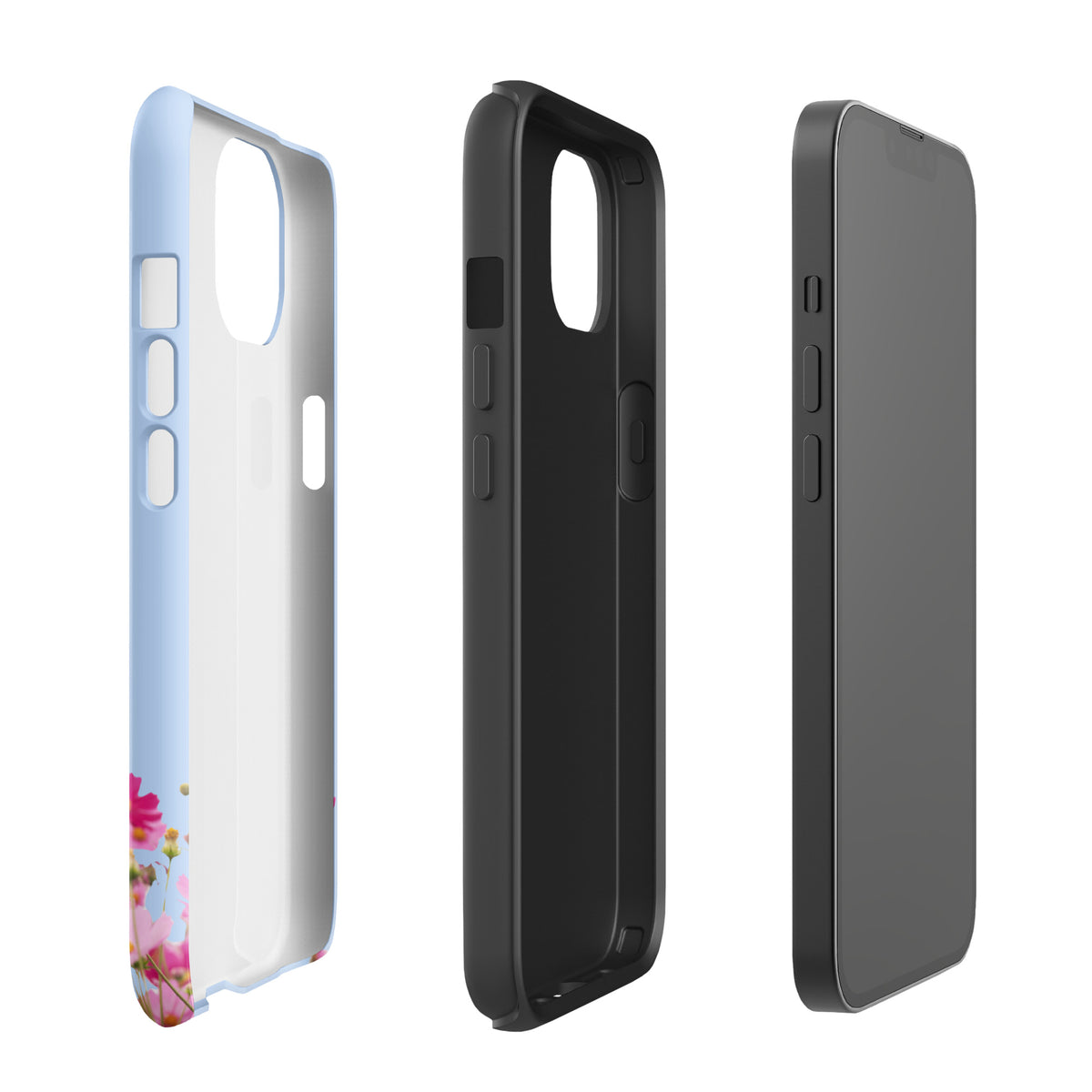 Phone Case for iPhone with Blooming Floral Charm (xx212)