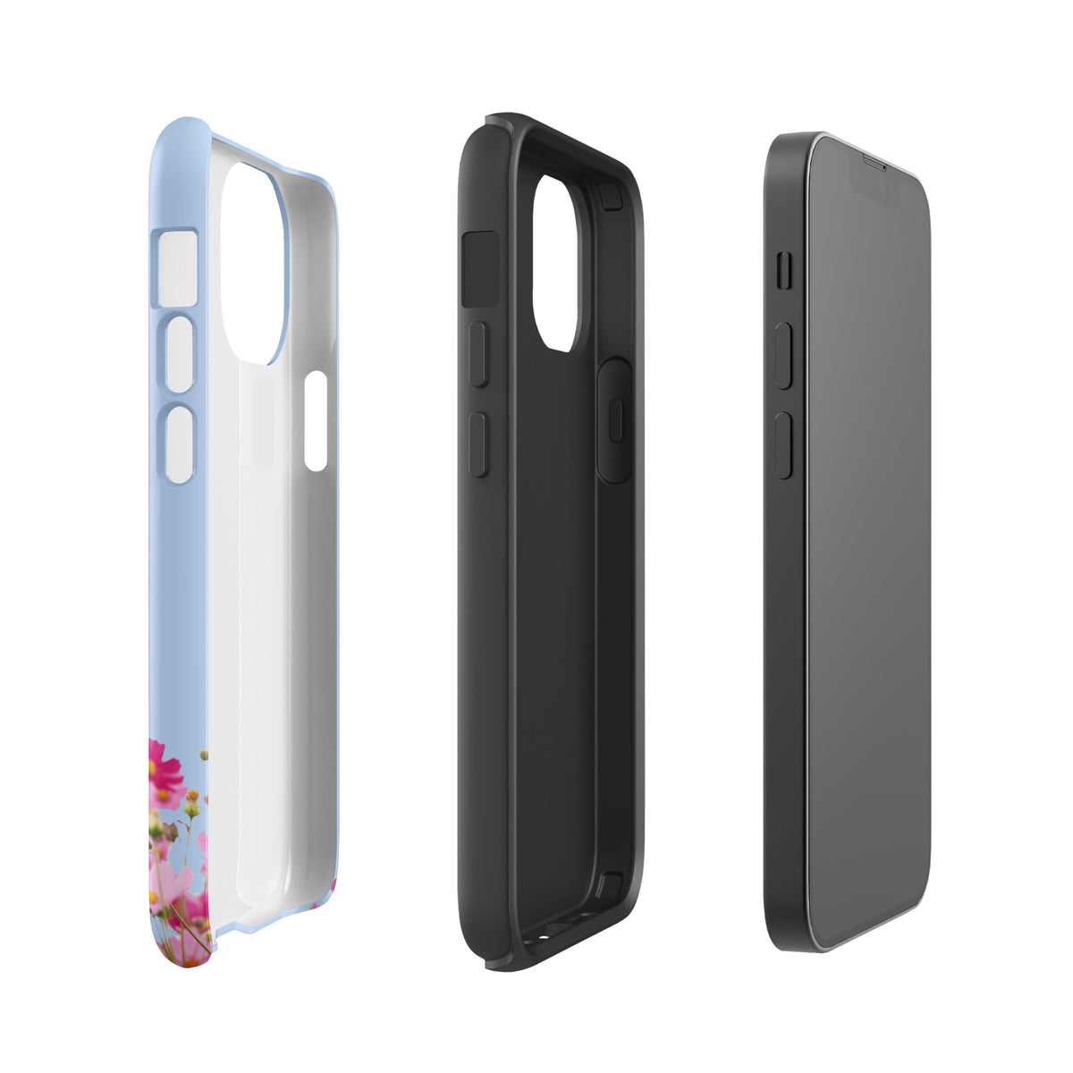 Phone Case for iPhone with Blooming Floral Charm (xx212)