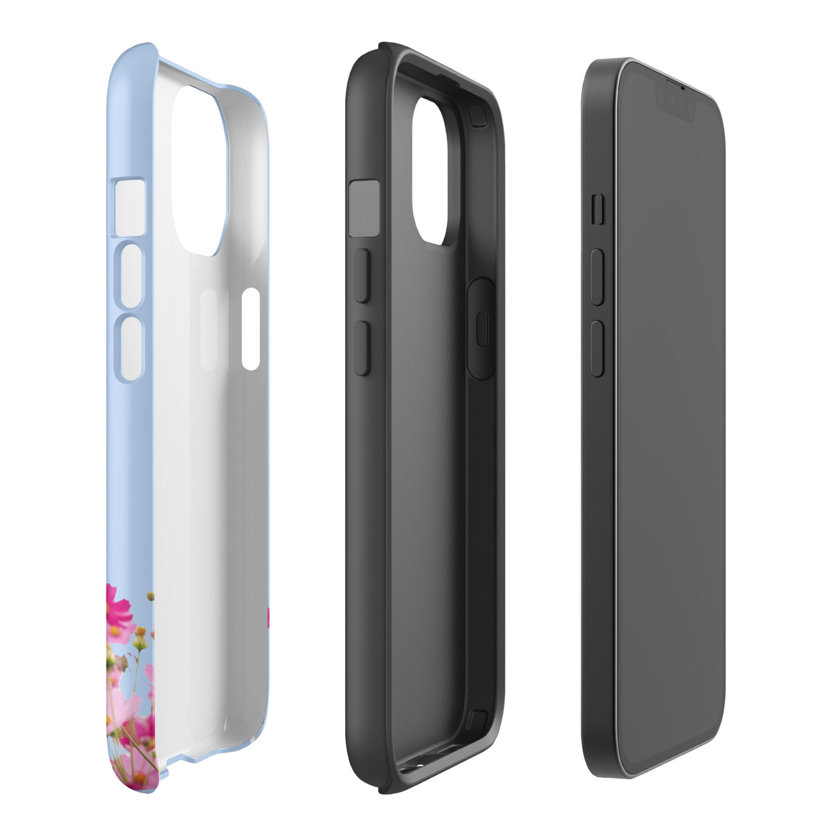 Phone Case for iPhone with Blooming Floral Charm (xx212)