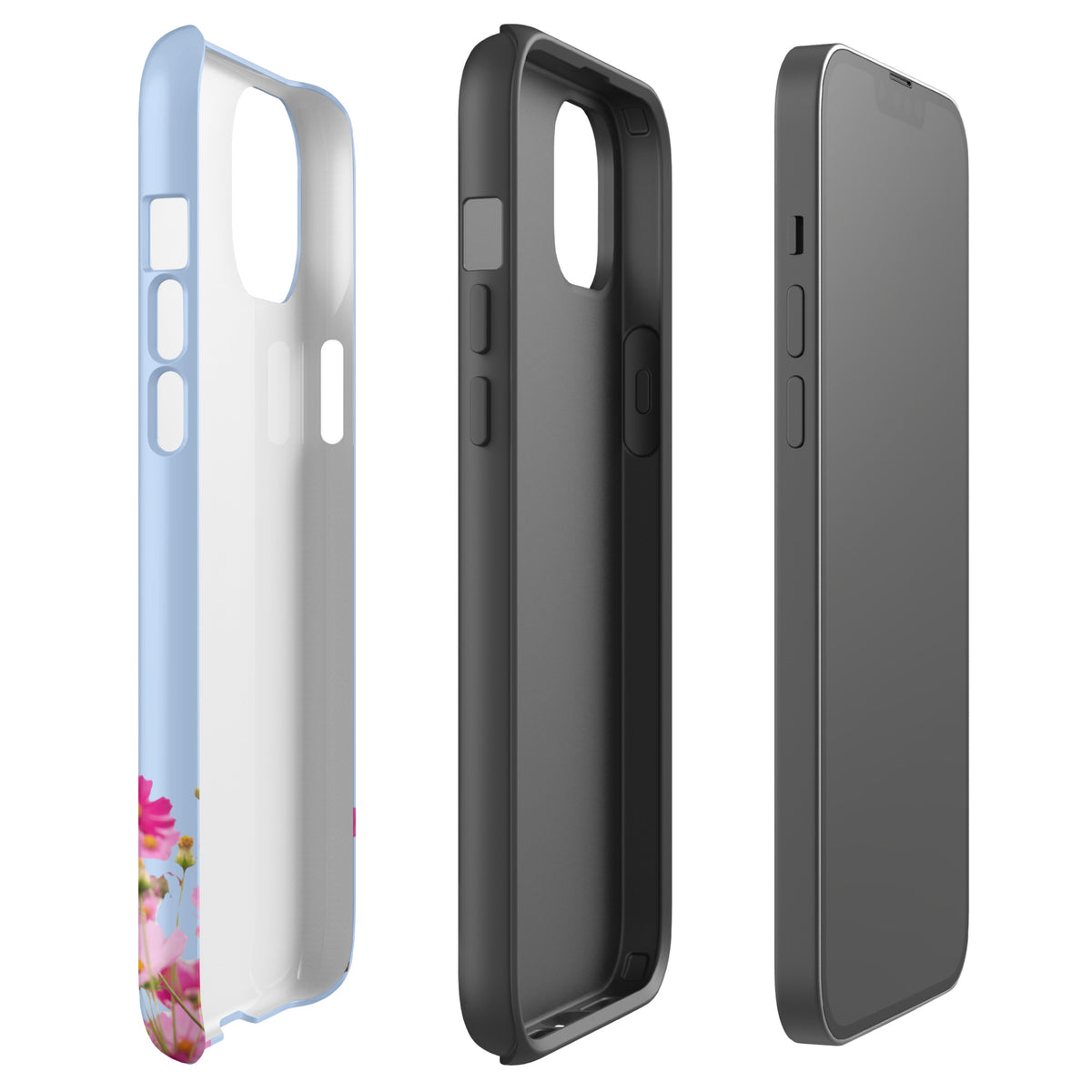 Phone Case for iPhone with Blooming Floral Charm (xx212)