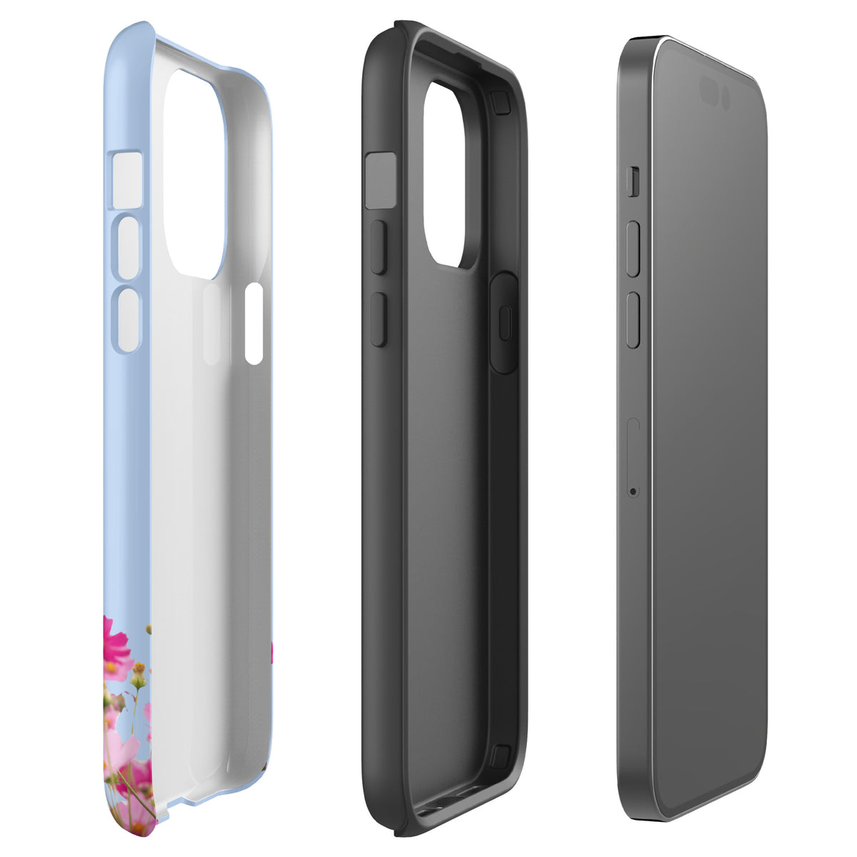 Phone Case for iPhone with Blooming Floral Charm (xx212)
