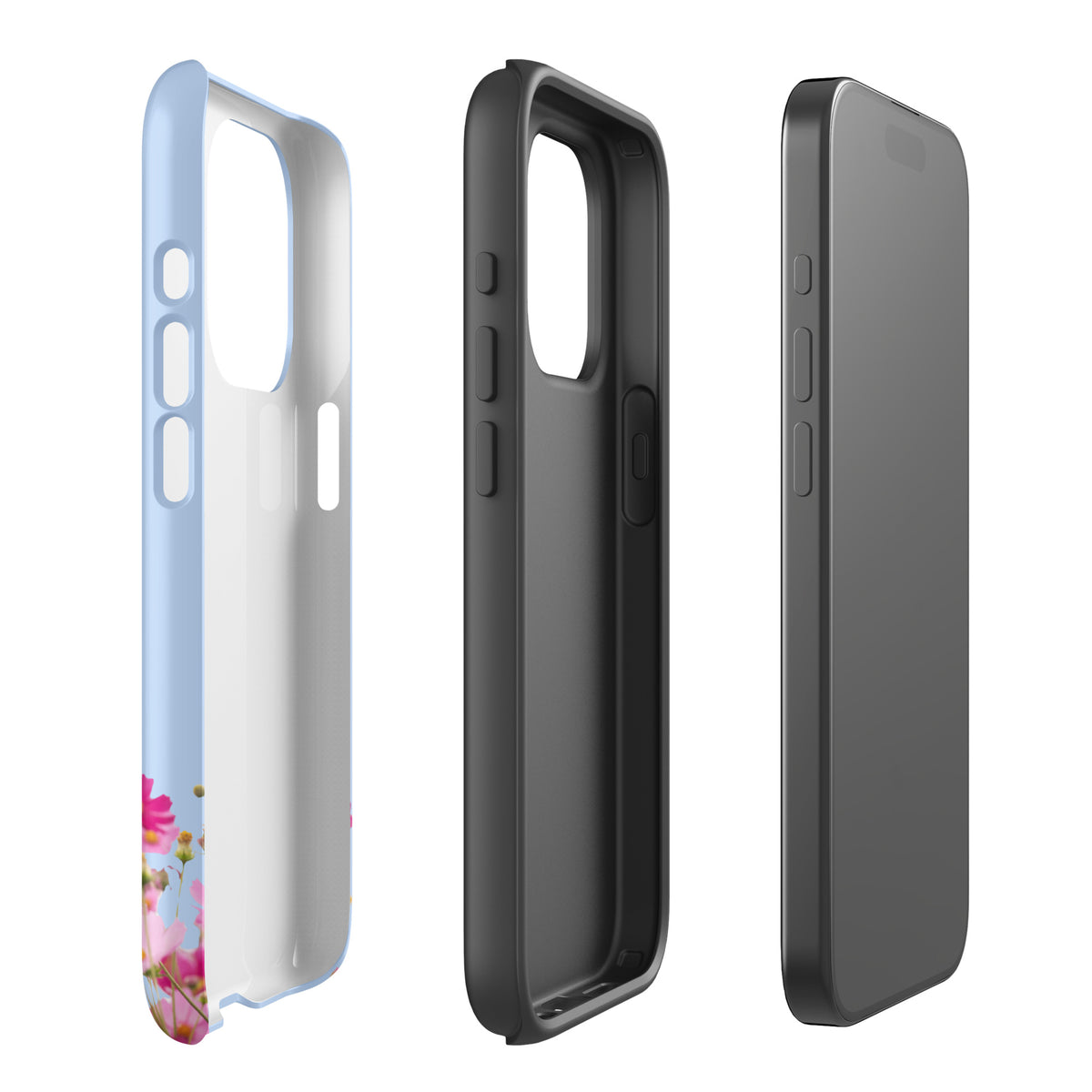 Phone Case for iPhone with Blooming Floral Charm (xx212)