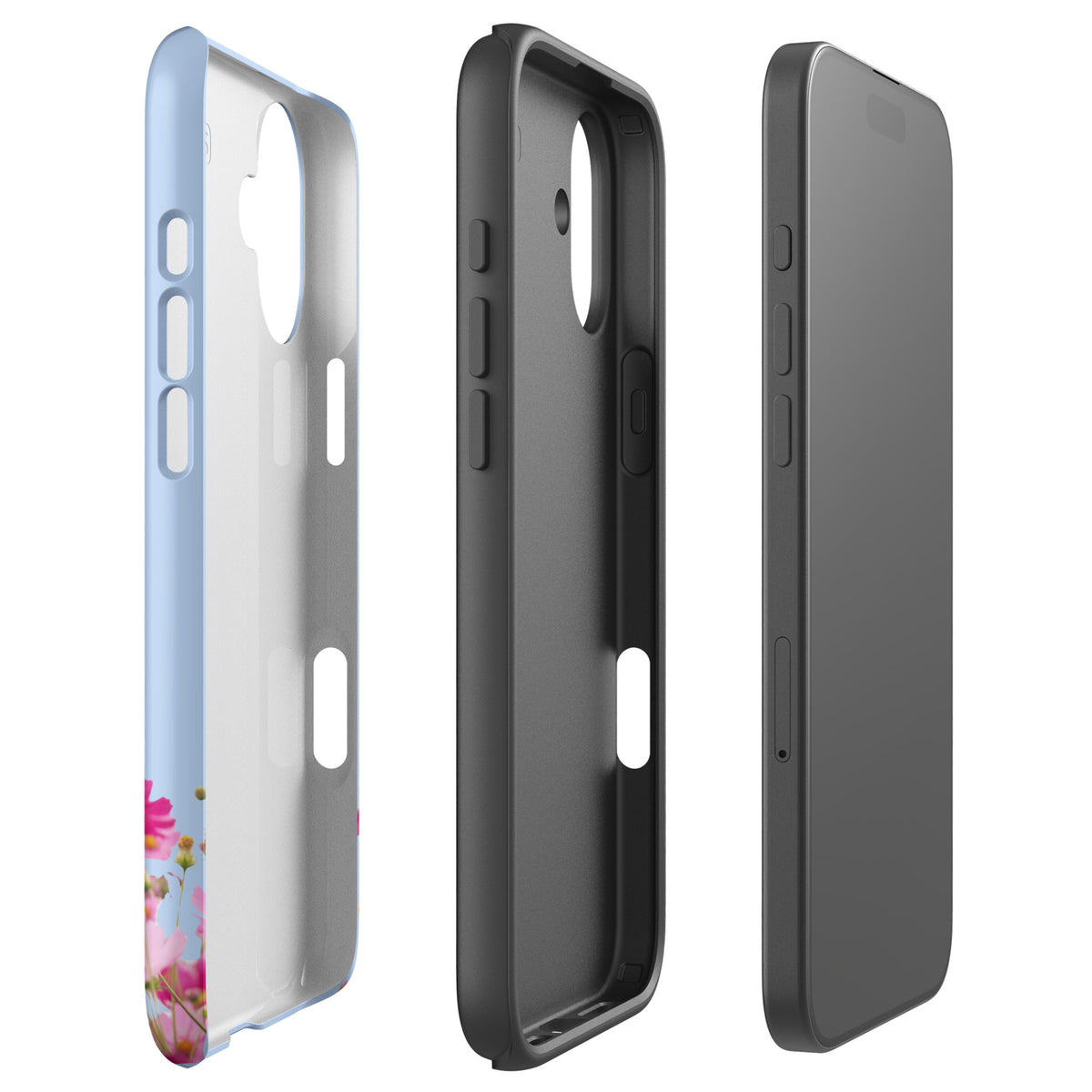 Phone Case for iPhone with Blooming Floral Charm (xx212)