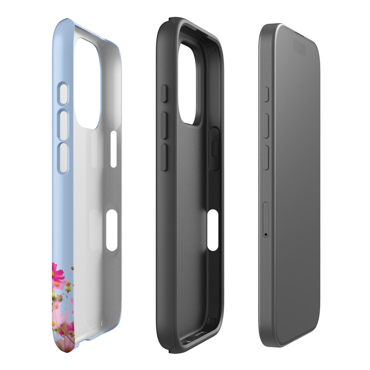 Phone Case for iPhone with Blooming Floral Charm (xx212)