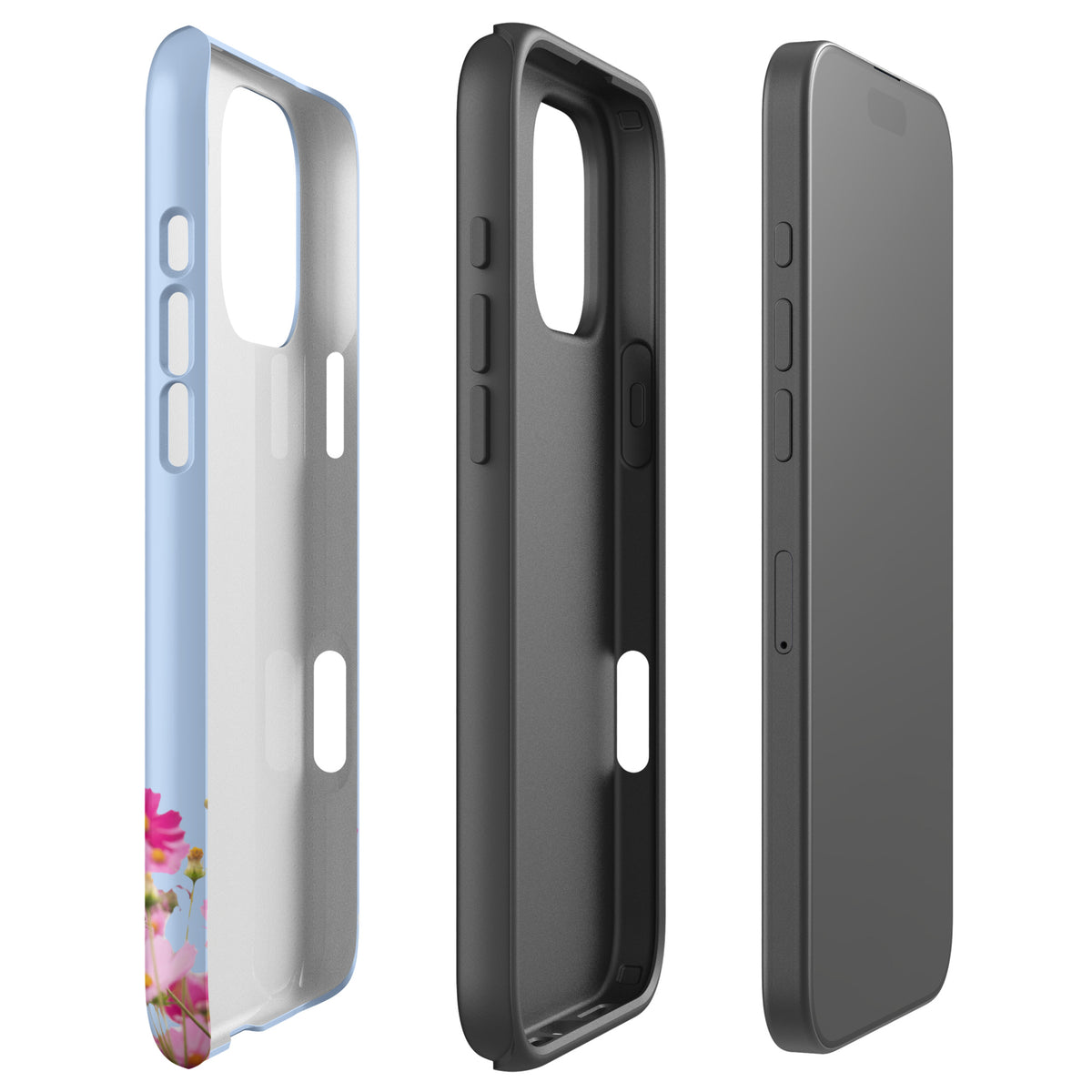 Phone Case for iPhone with Blooming Floral Charm (xx212)
