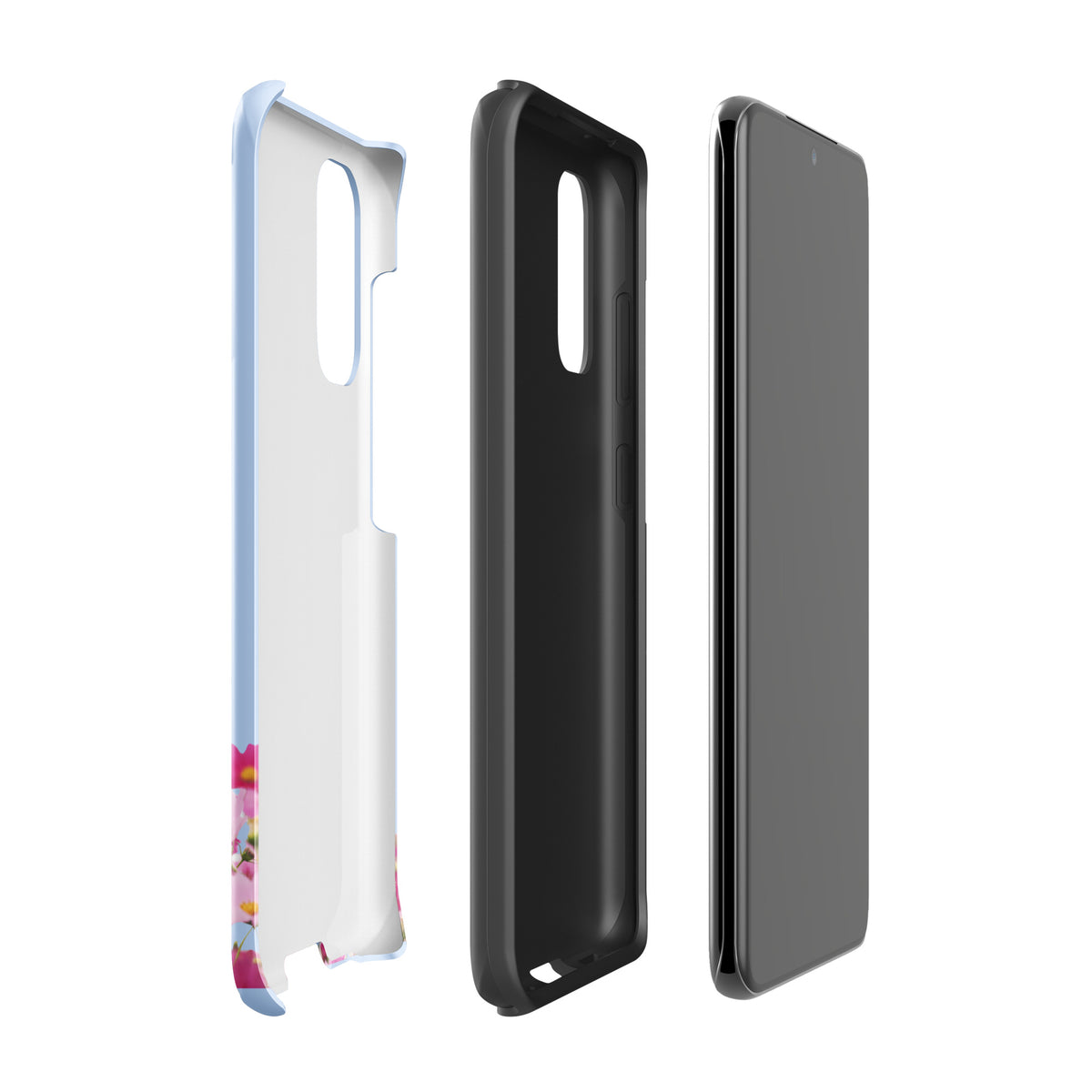 Phone Case for Samsung Galaxy with Blooming Floral Charm (xx212)