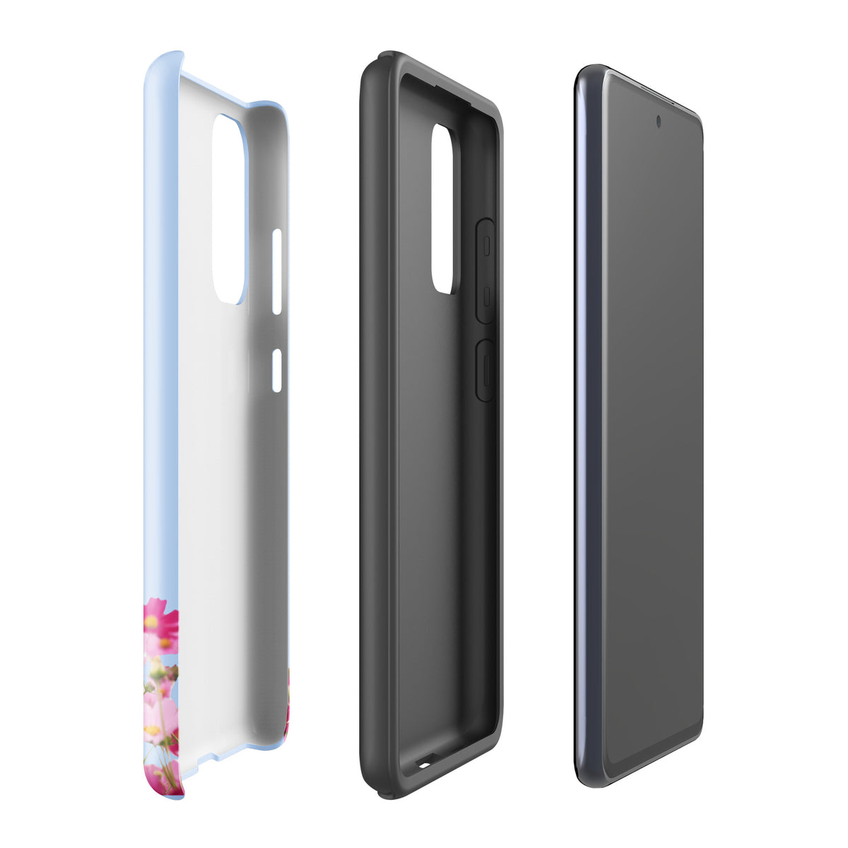 Phone Case for Samsung Galaxy with Blooming Floral Charm (xx212)