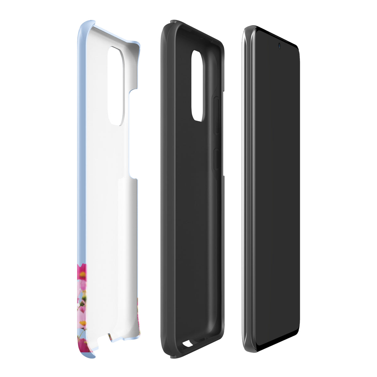 Phone Case for Samsung Galaxy with Blooming Floral Charm (xx212)