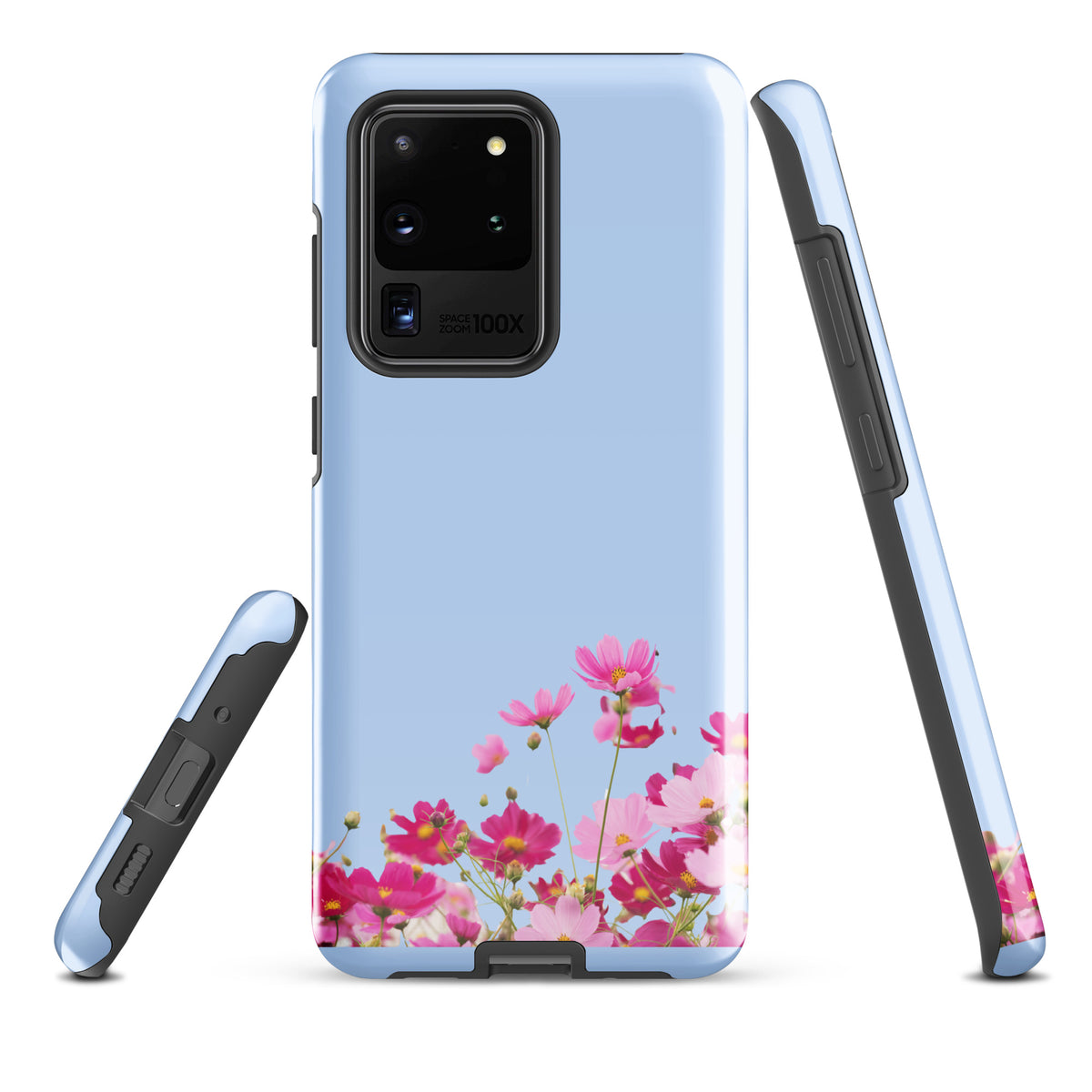 Phone Case for Samsung Galaxy with Blooming Floral Charm (xx212)