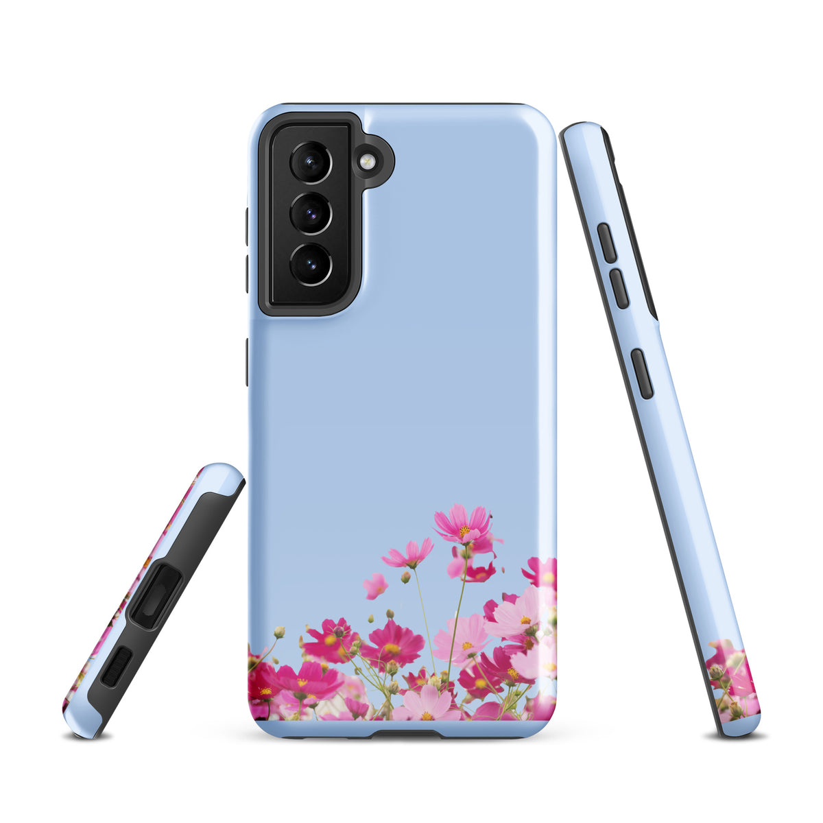 Phone Case for Samsung Galaxy with Blooming Floral Charm (xx212)
