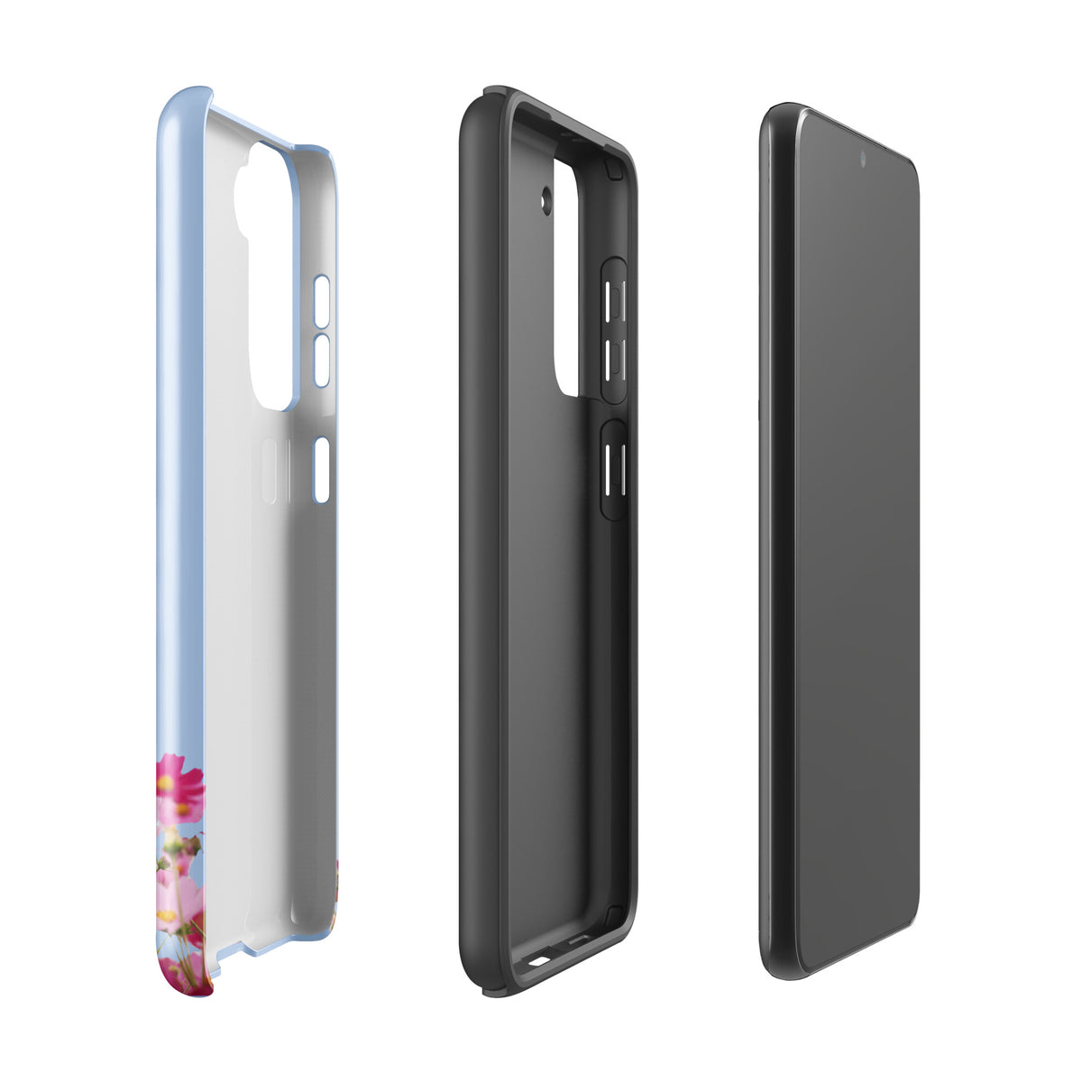 Phone Case for Samsung Galaxy with Blooming Floral Charm (xx212)