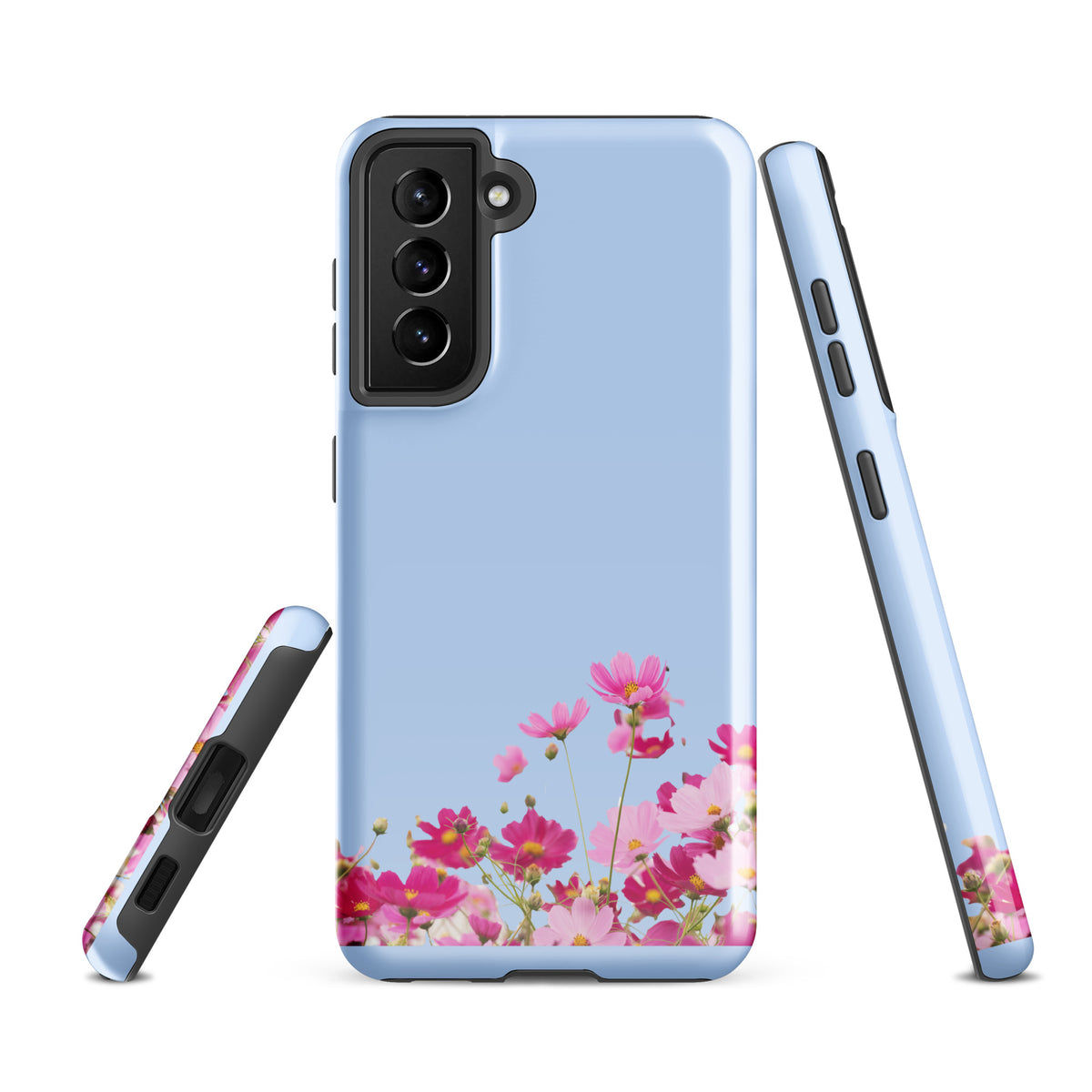 Phone Case for Samsung Galaxy with Blooming Floral Charm (xx212)