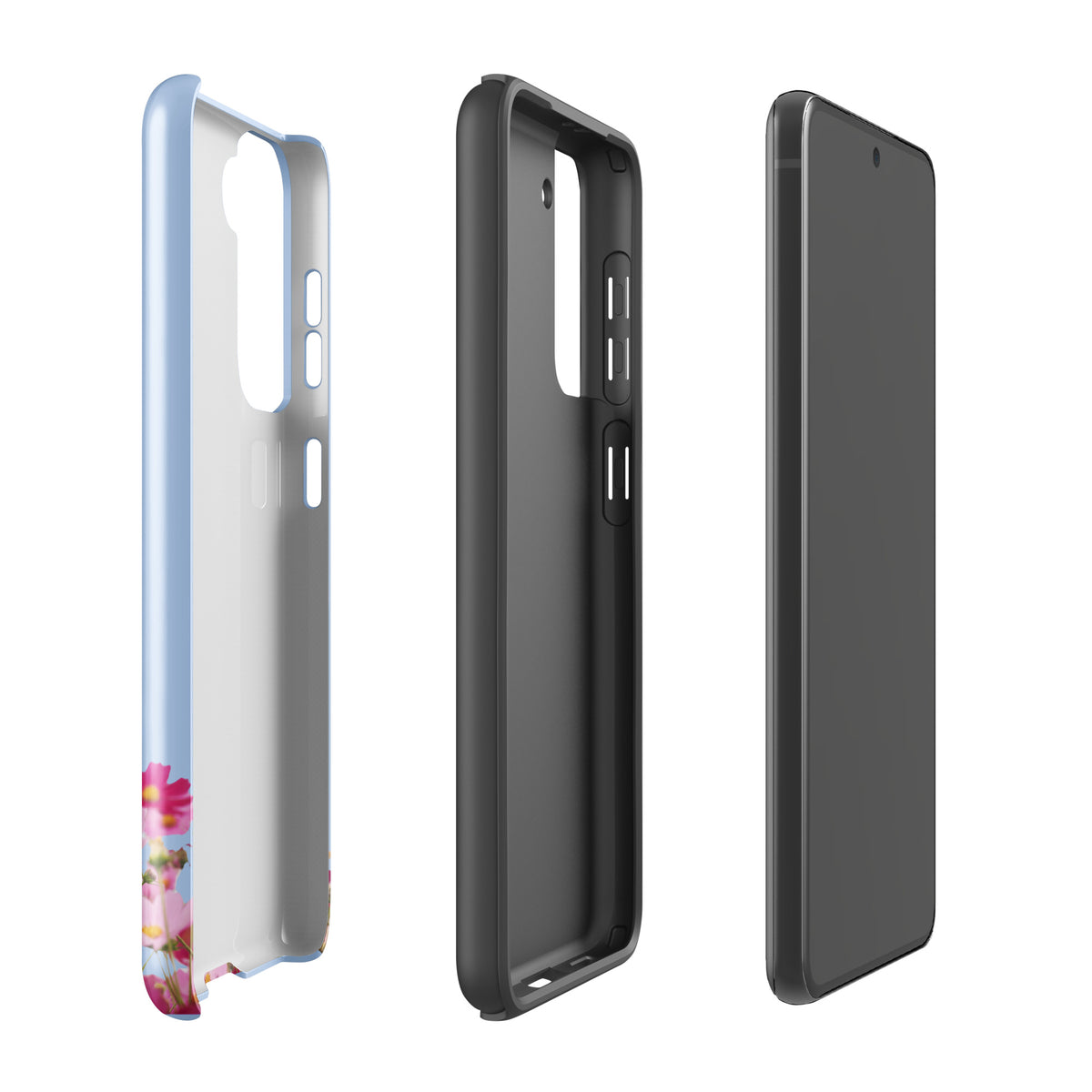 Phone Case for Samsung Galaxy with Blooming Floral Charm (xx212)