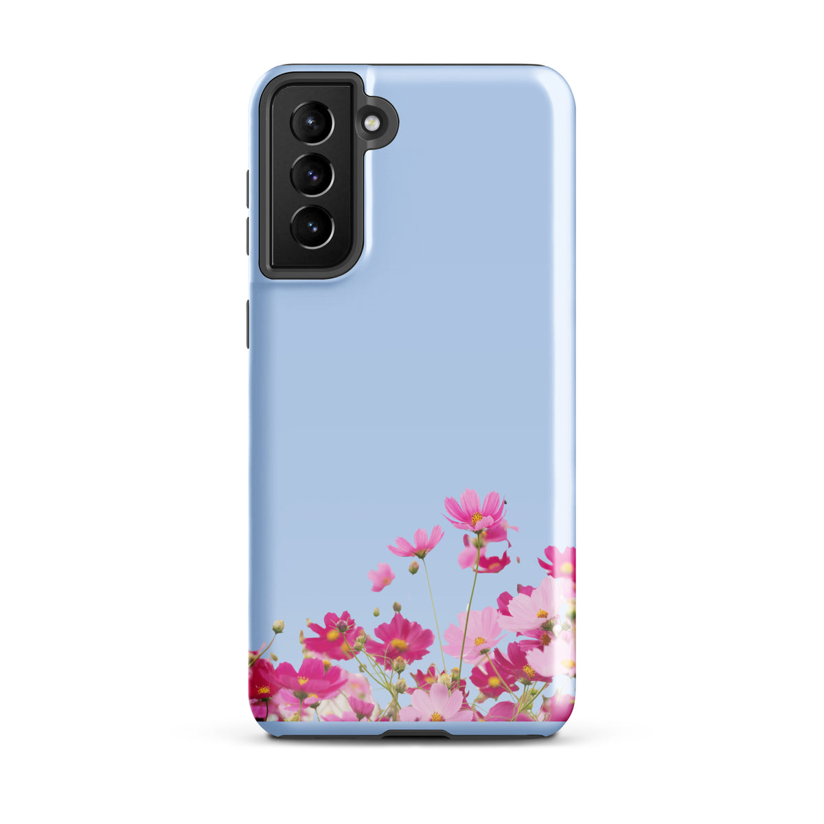 Phone Case for Samsung Galaxy with Blooming Floral Charm (xx212)