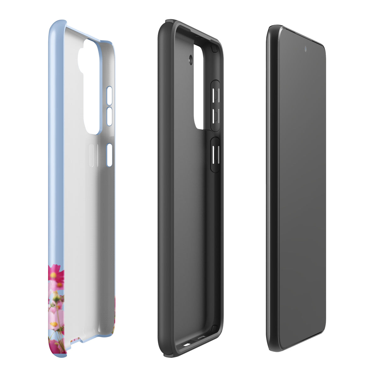 Phone Case for Samsung Galaxy with Blooming Floral Charm (xx212)