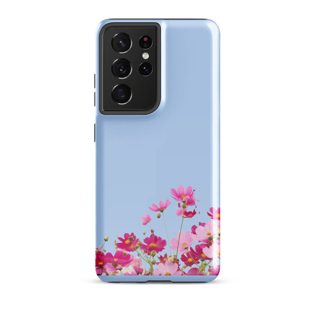 Phone Case for Samsung Galaxy with Blooming Floral Charm (xx212)