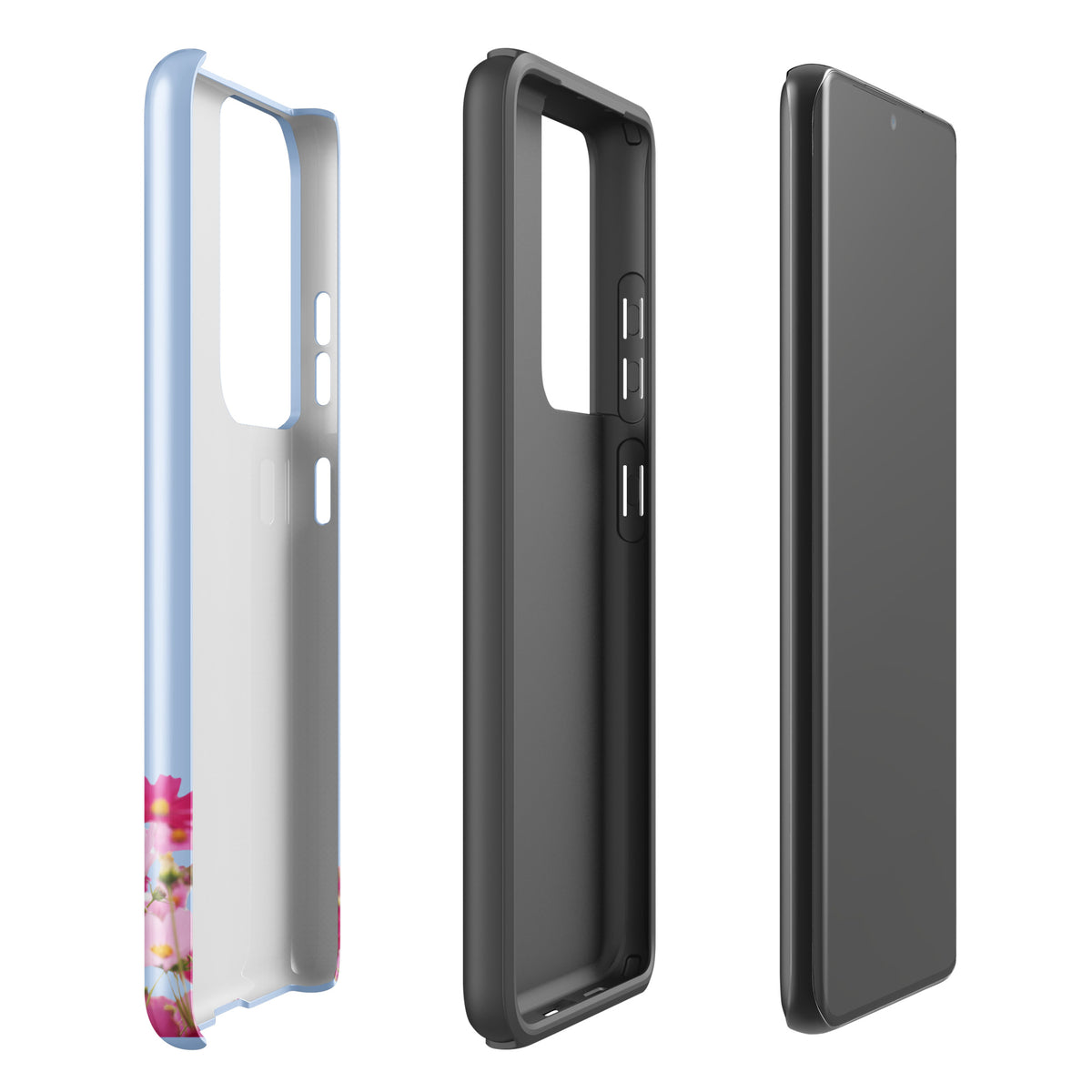 Phone Case for Samsung Galaxy with Blooming Floral Charm (xx212)