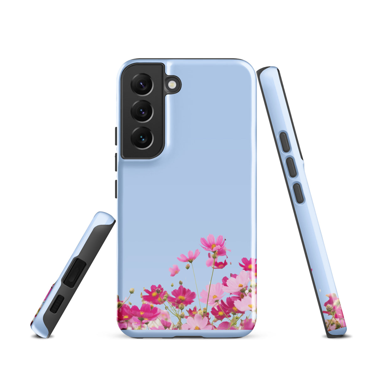 Phone Case for Samsung Galaxy with Blooming Floral Charm (xx212)