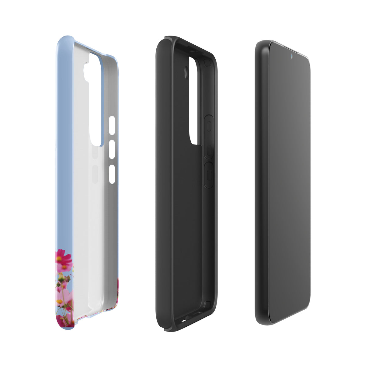 Phone Case for Samsung Galaxy with Blooming Floral Charm (xx212)