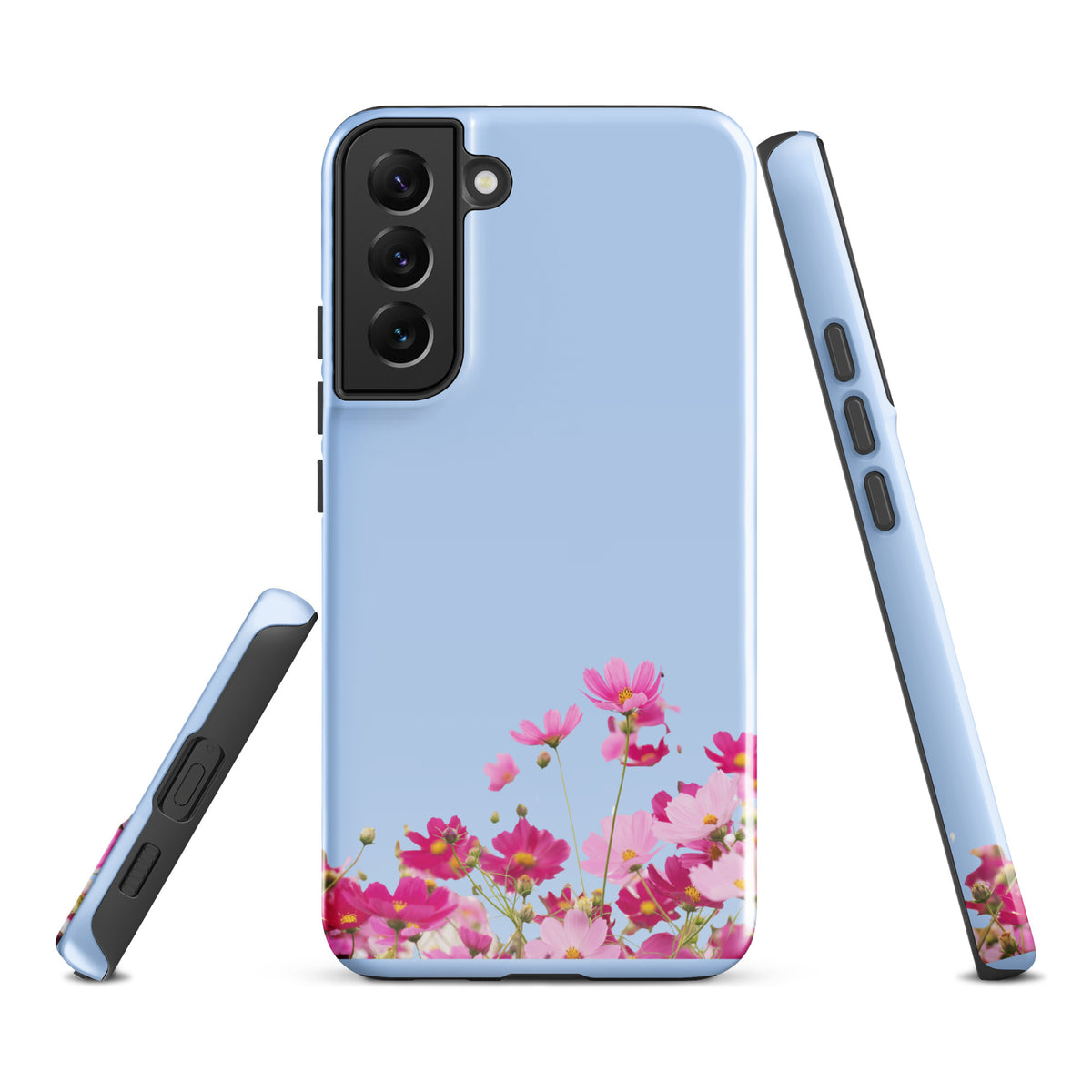 Phone Case for Samsung Galaxy with Blooming Floral Charm (xx212)