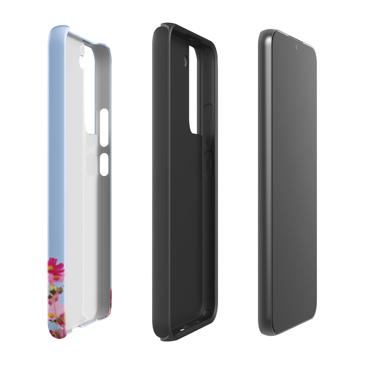 Phone Case for Samsung Galaxy with Blooming Floral Charm (xx212)