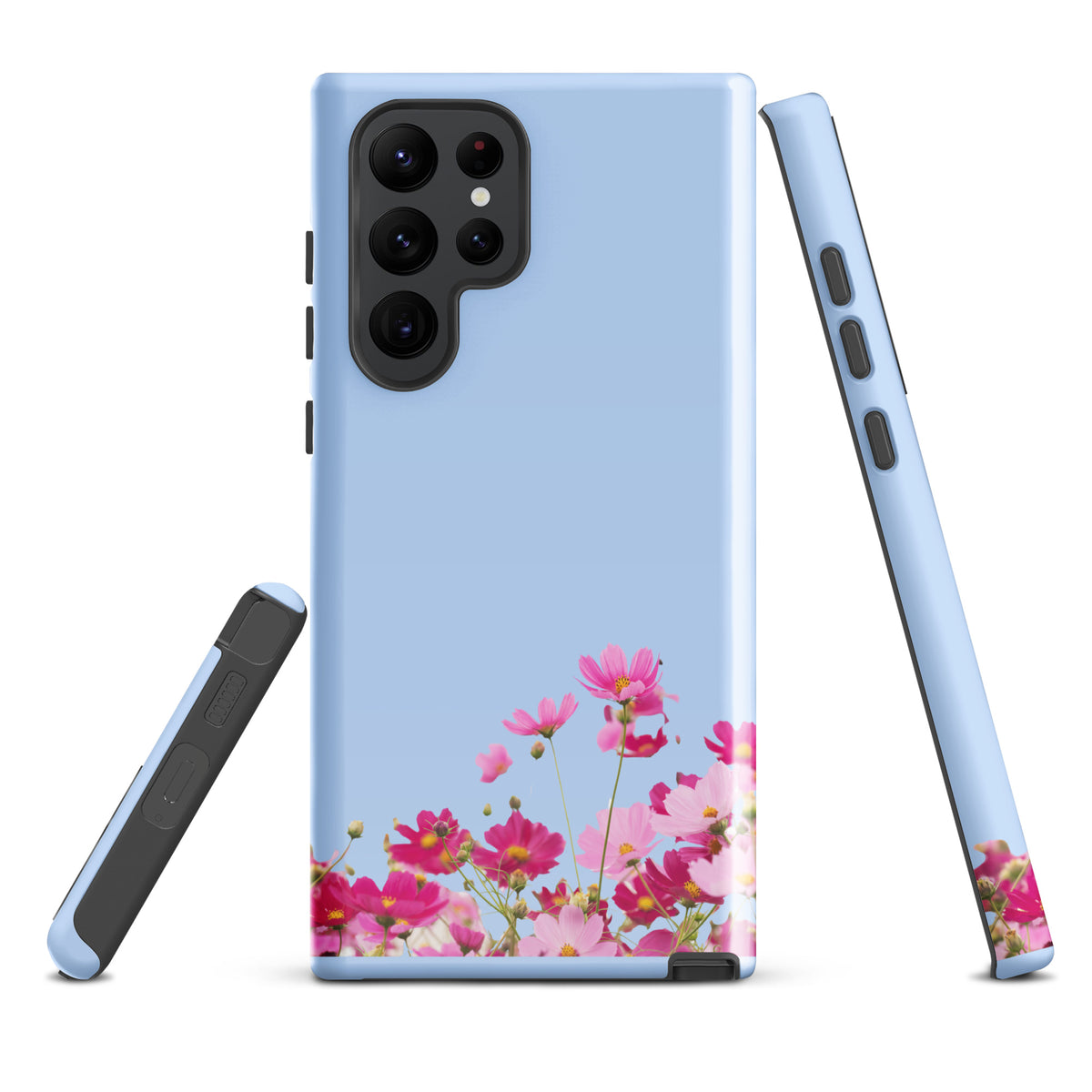 Phone Case for Samsung Galaxy with Blooming Floral Charm (xx212)