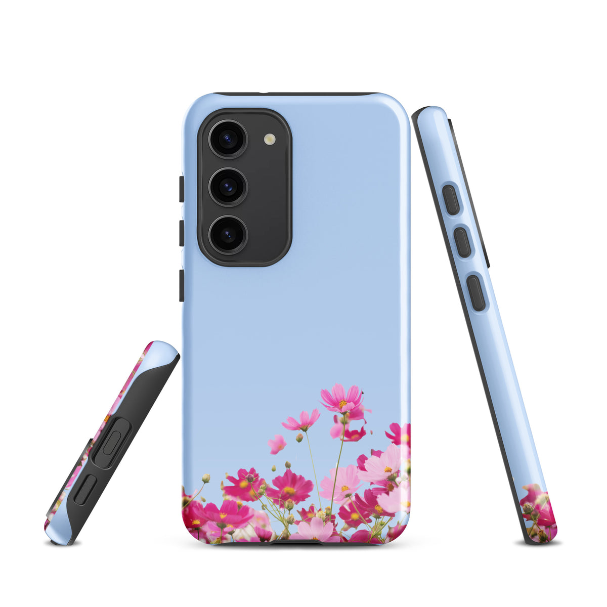 Phone Case for Samsung Galaxy with Blooming Floral Charm (xx212)