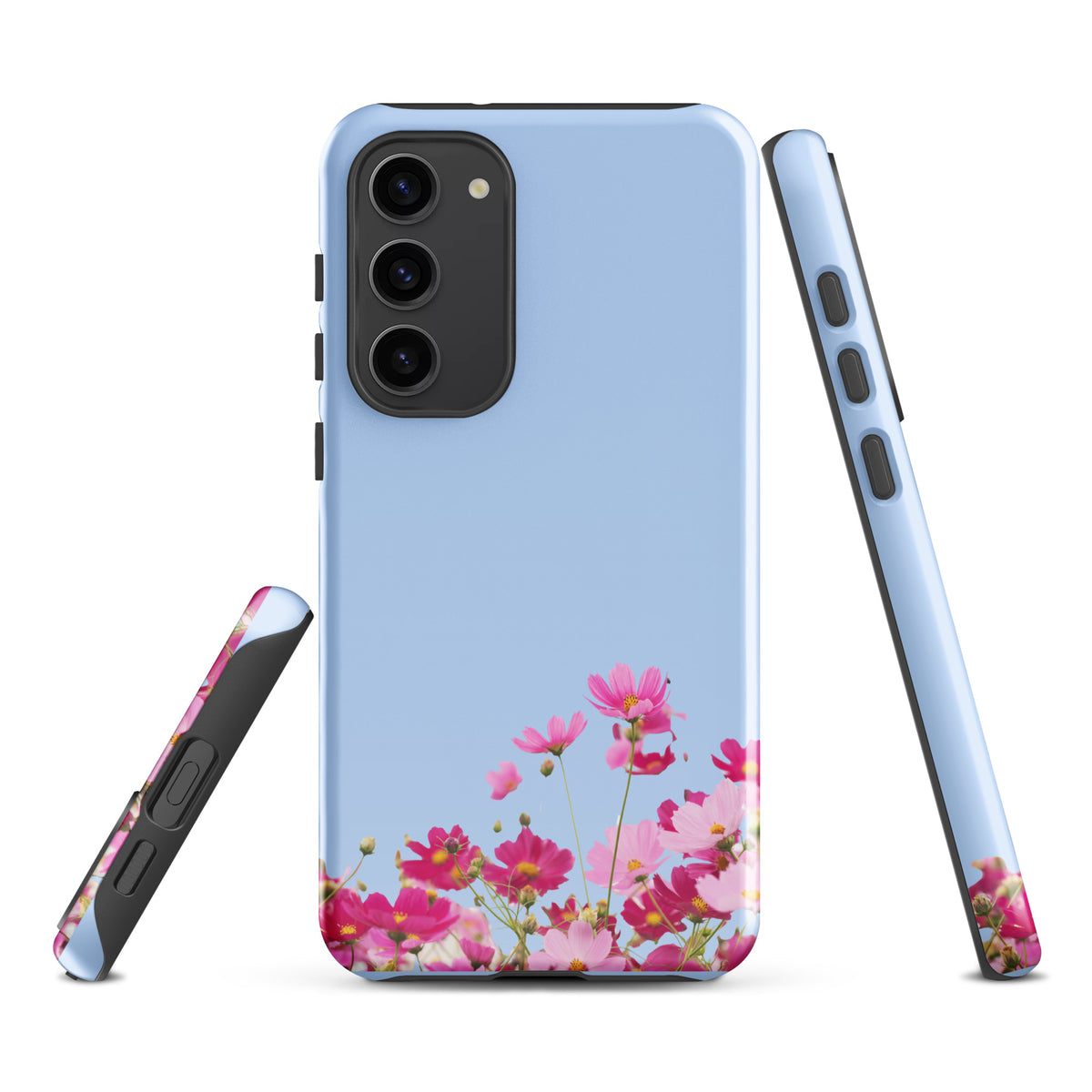 Phone Case for Samsung Galaxy with Blooming Floral Charm (xx212)