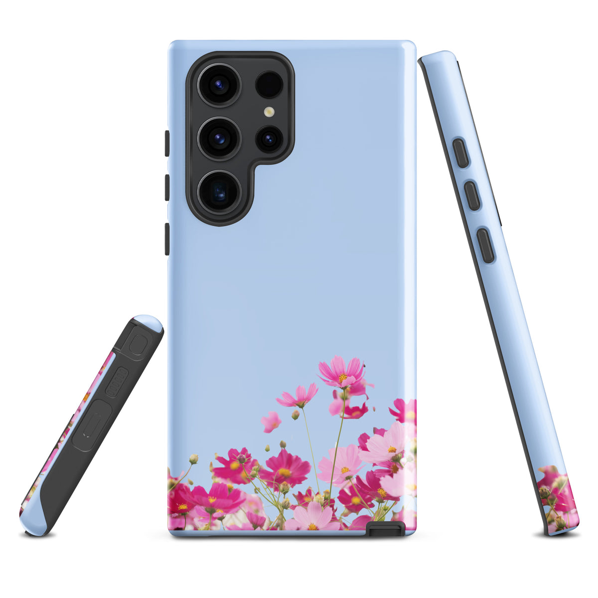 Phone Case for Samsung Galaxy with Blooming Floral Charm (xx212)