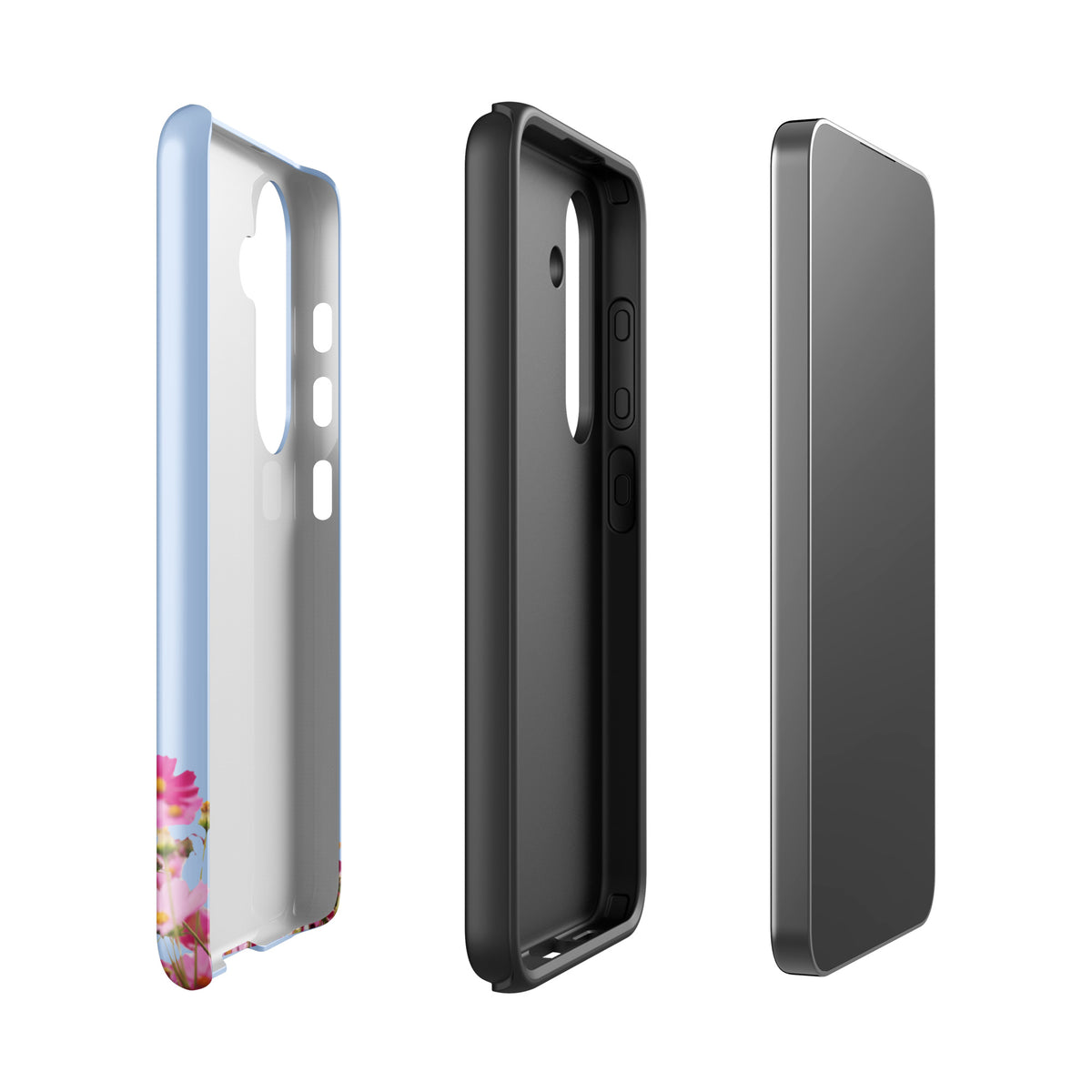Phone Case for Samsung Galaxy with Blooming Floral Charm (xx212)