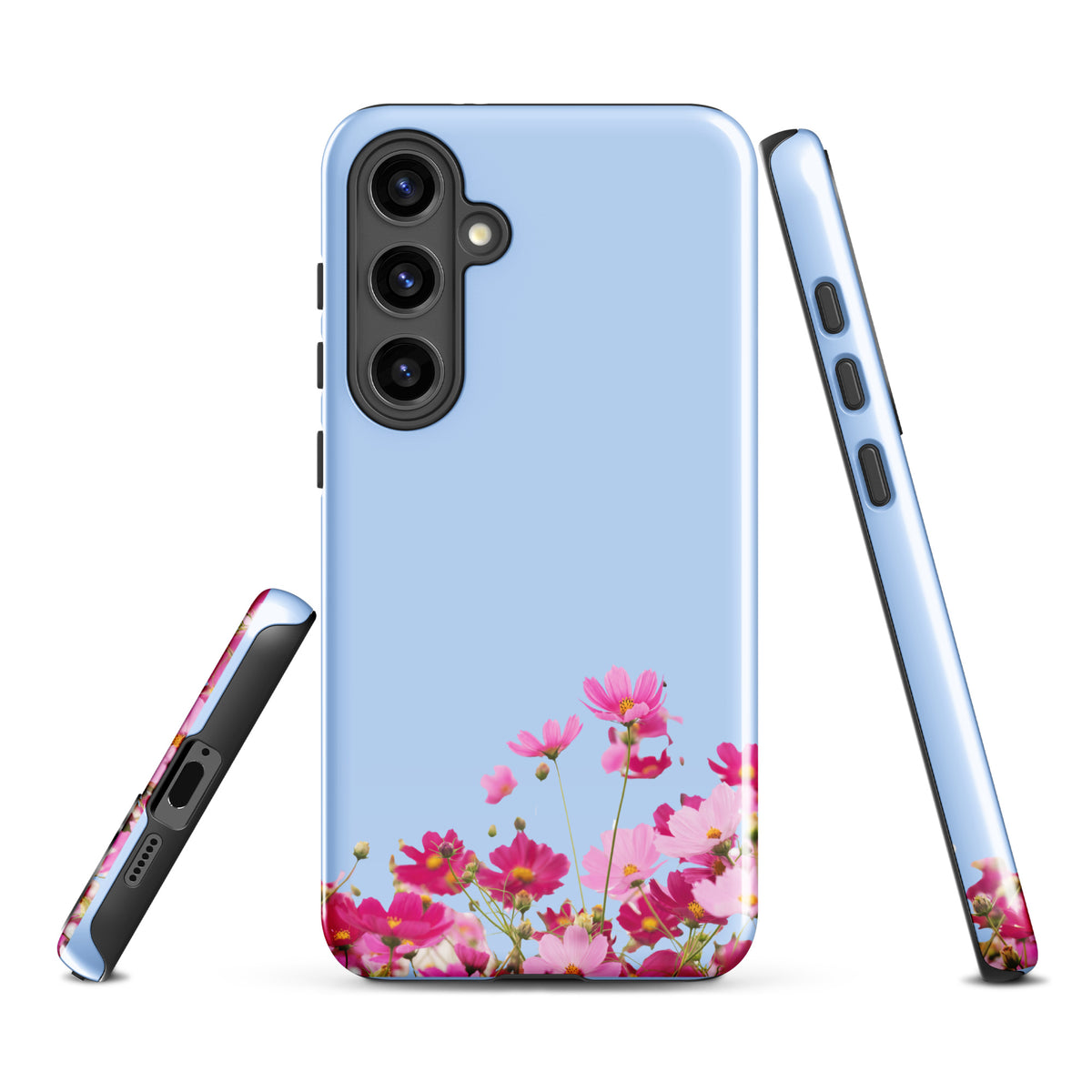 Phone Case for Samsung Galaxy with Blooming Floral Charm (xx212)