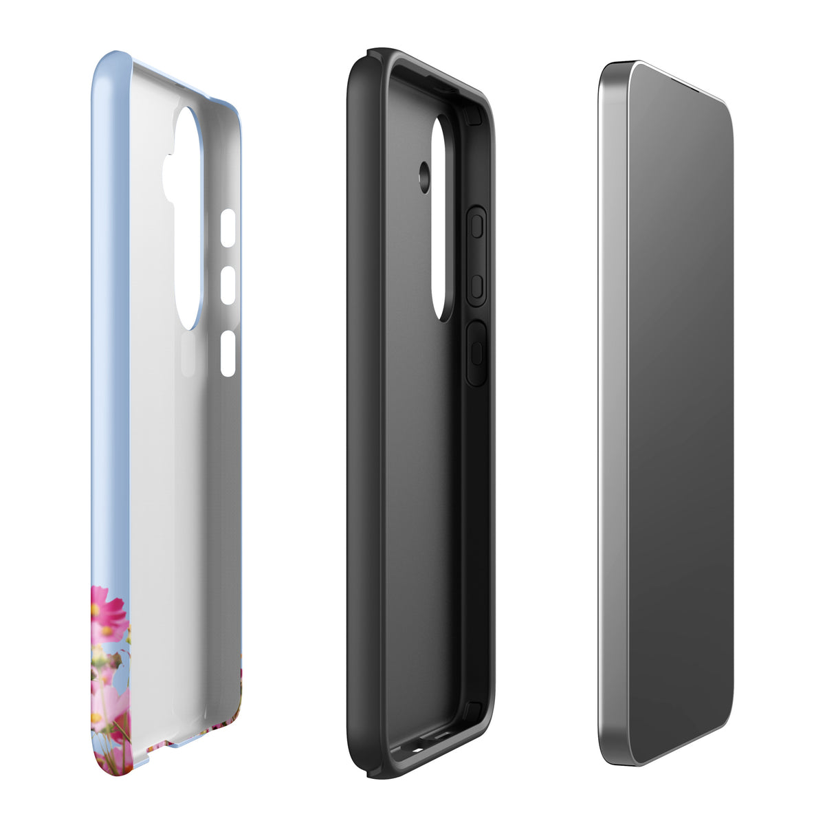Phone Case for Samsung Galaxy with Blooming Floral Charm (xx212)