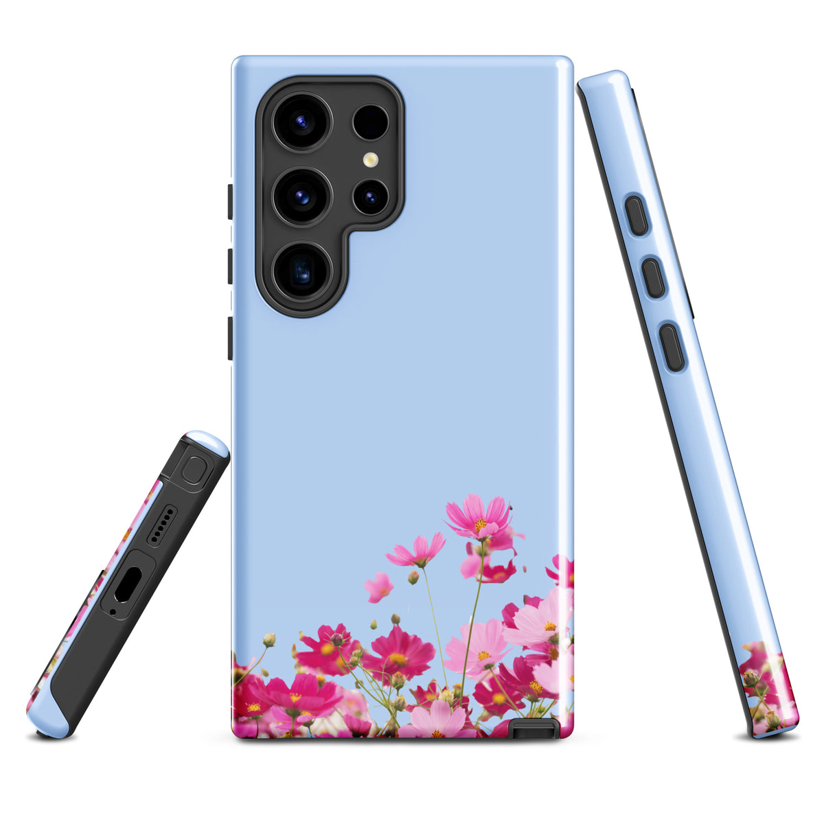 Phone Case for Samsung Galaxy with Blooming Floral Charm (xx212)