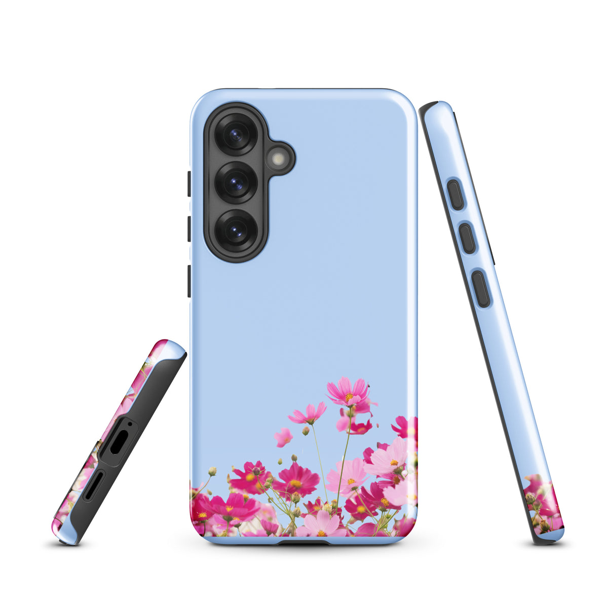 Phone Case for Samsung Galaxy with Blooming Floral Charm (xx212)