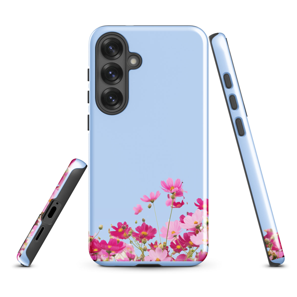 Phone Case for Samsung Galaxy with Blooming Floral Charm (xx212)