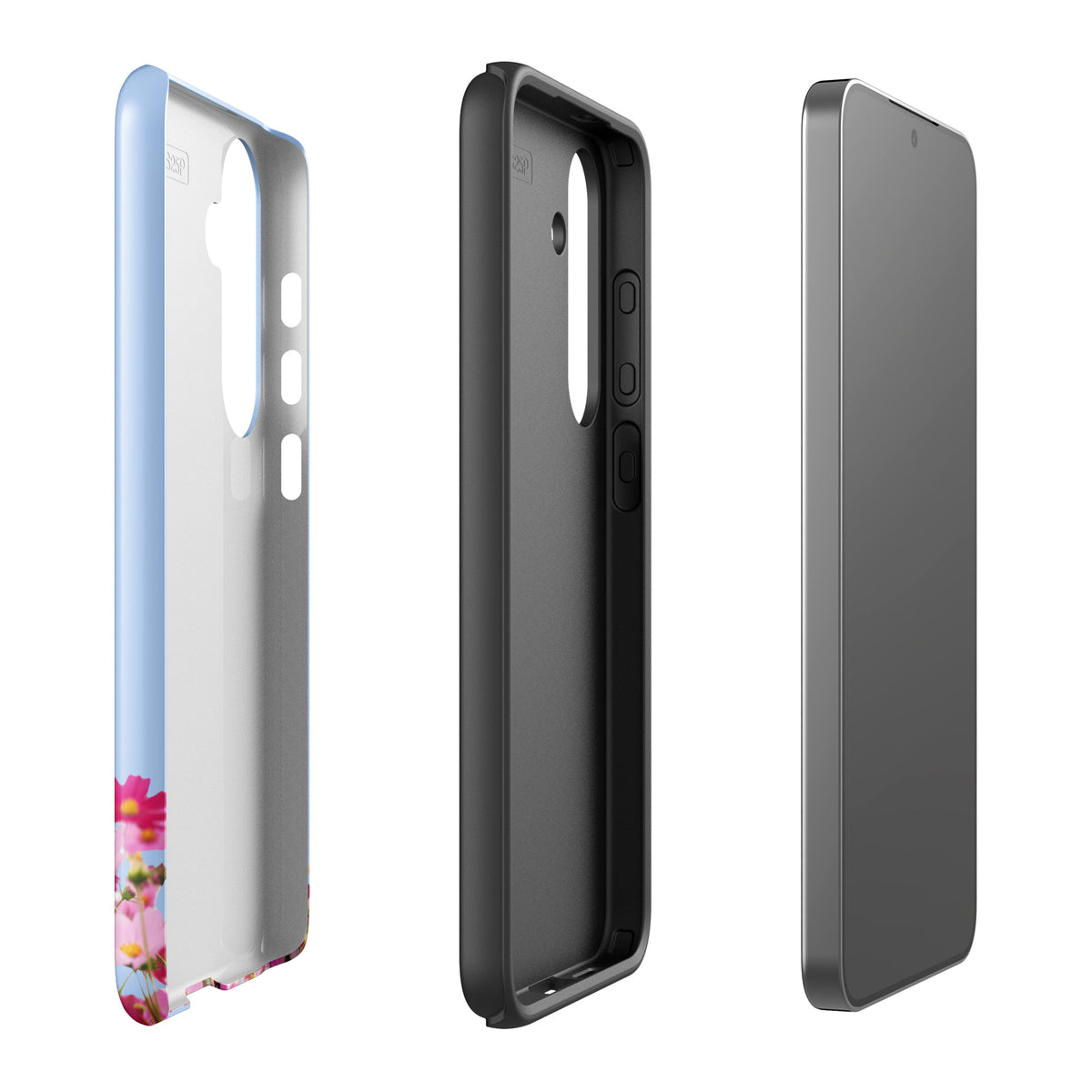 Phone Case for Samsung Galaxy with Blooming Floral Charm (xx212)